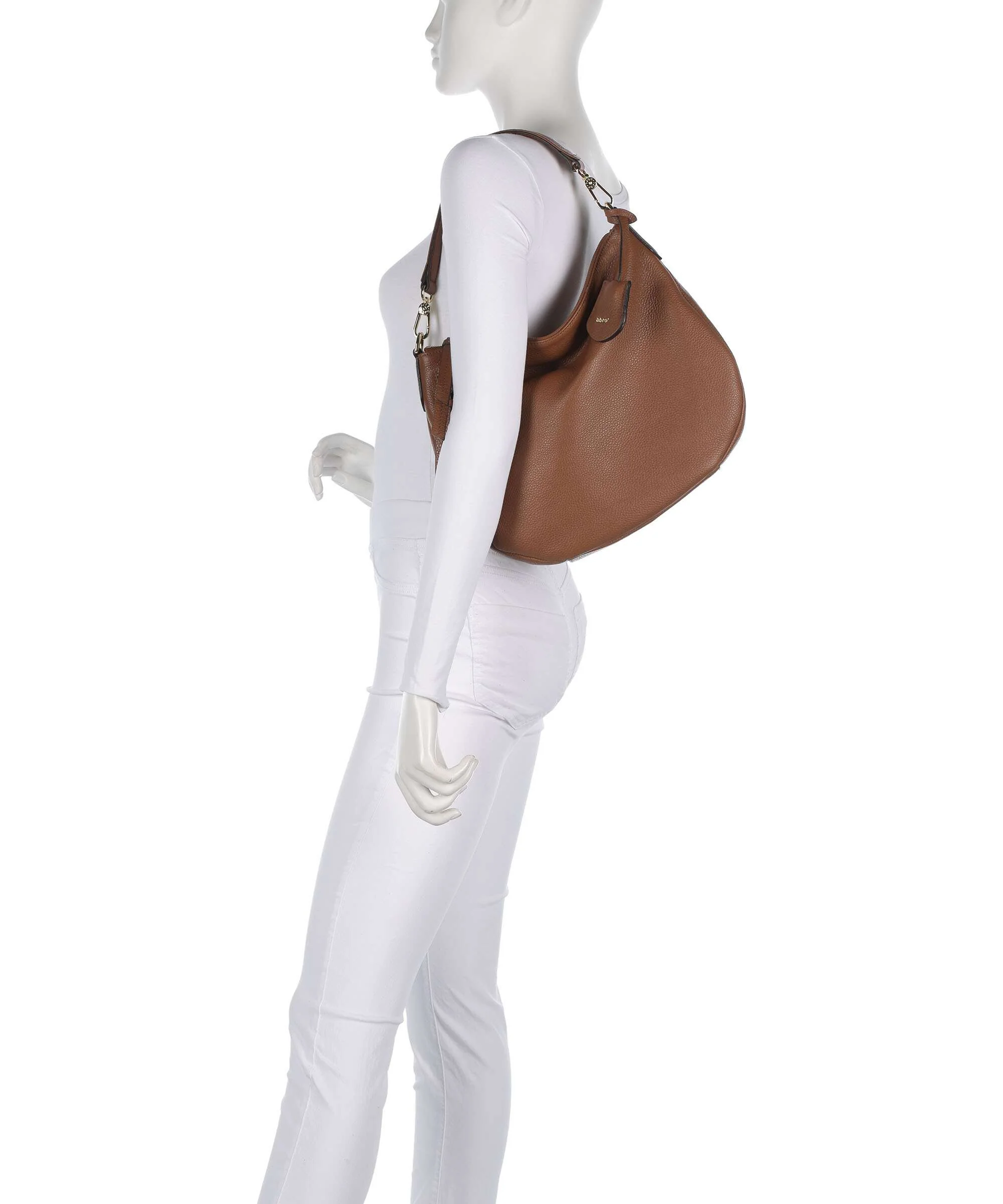Abro Adria Juna Small Hobo bag caramel/cognac - Image 3