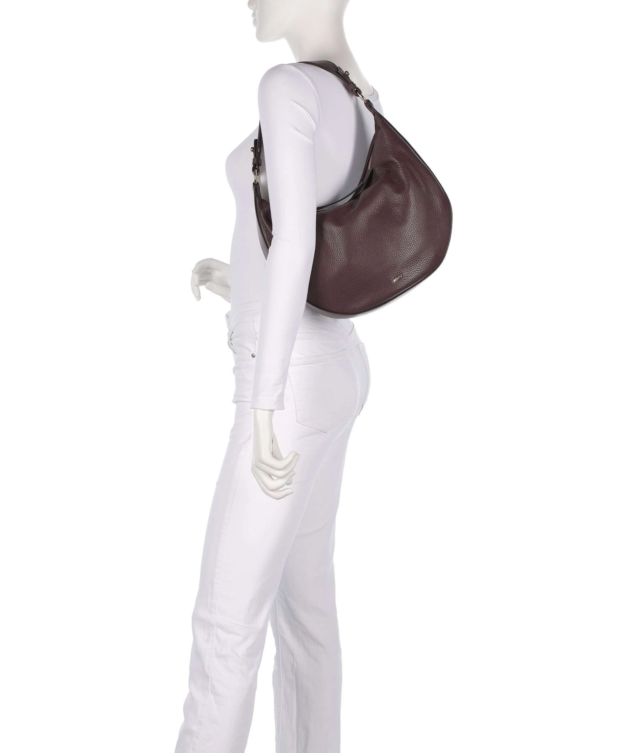 Abro Adria Lulu Small Hobo bag burgundy - Image 3