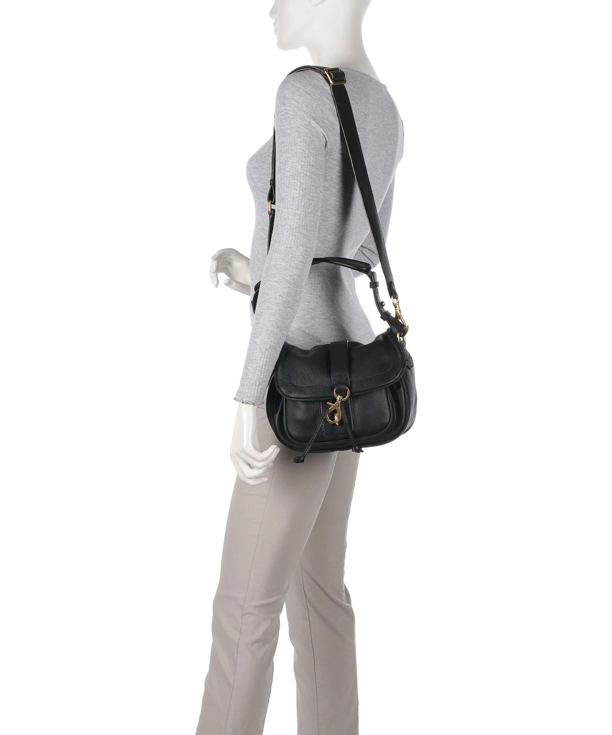 Abro Dalia Star Saddle Shoulder bag black/gold - Image 4