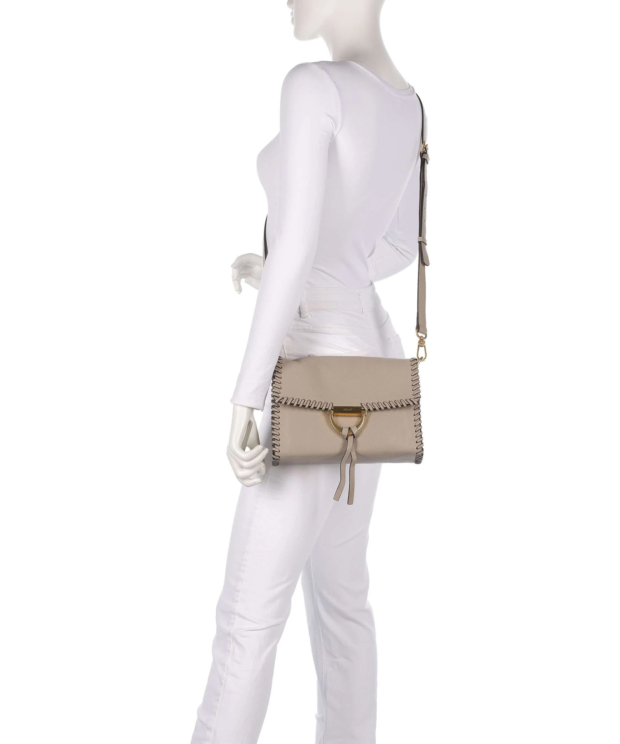 Abro Dalia Temi Stitch Shoulder bag siena - Image 4