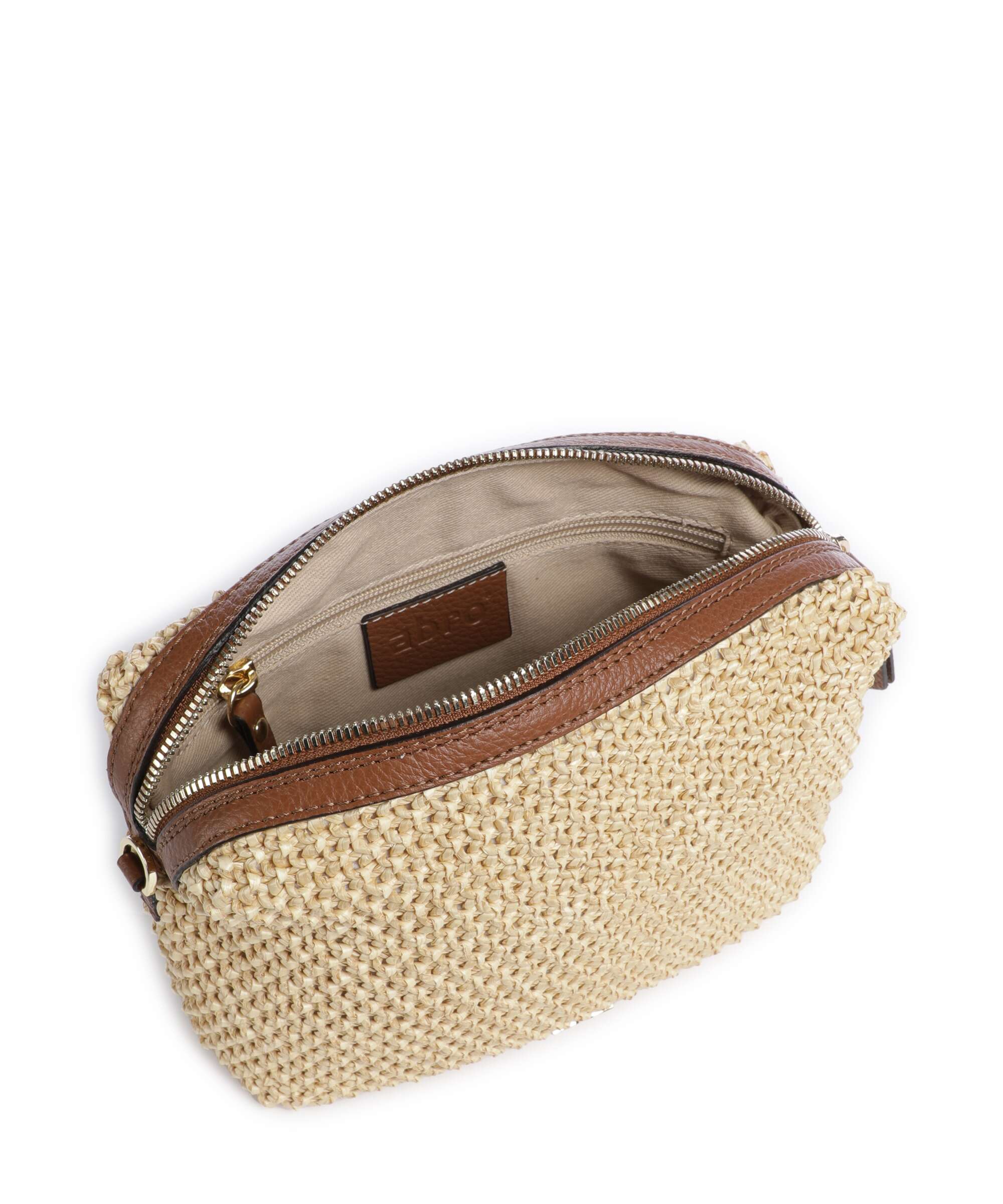 Abro Maglia Raffia Kaia Crossbody bag natural/nut - Image 6