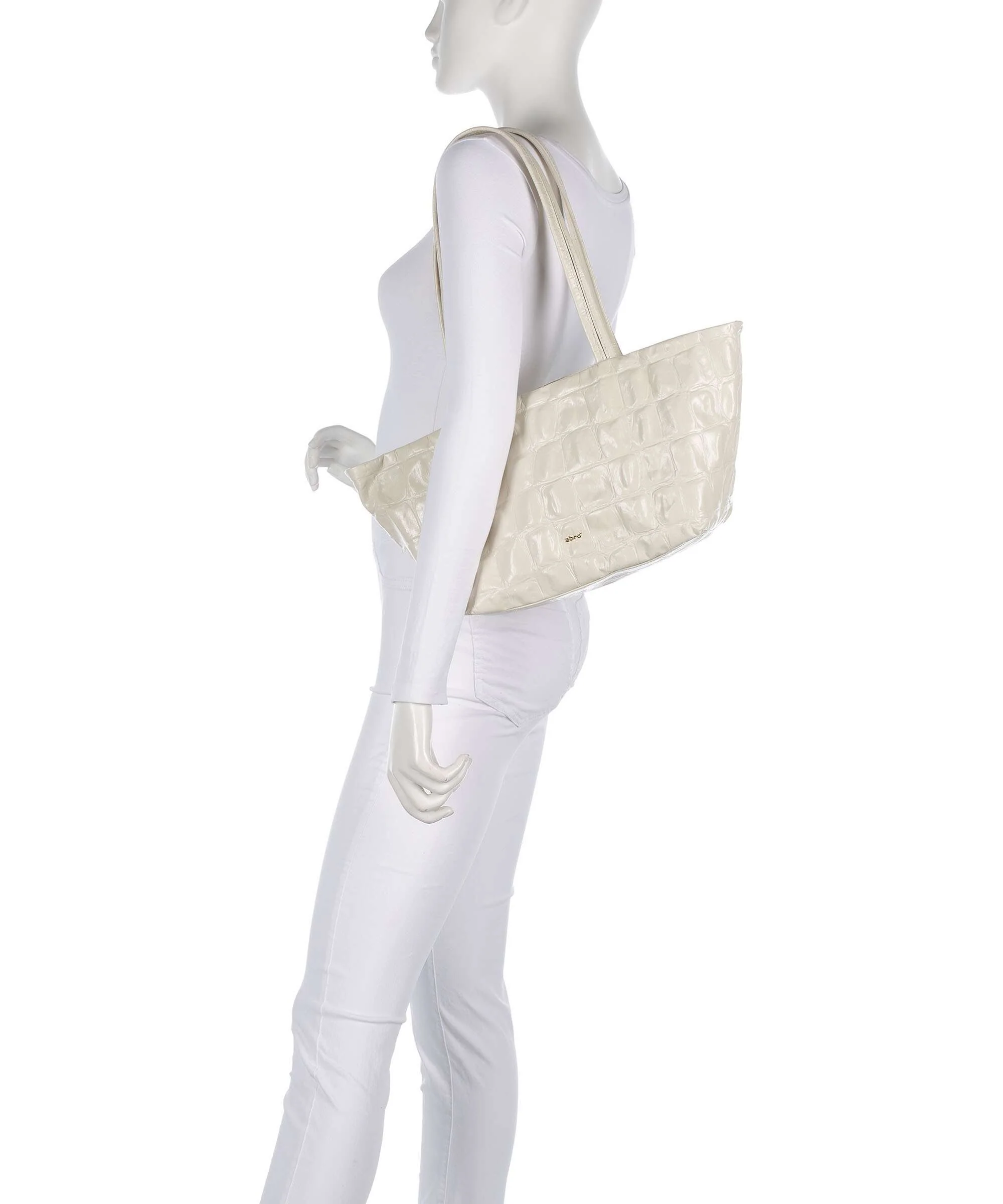 Abro Maxi Cocco Alba Shoulder bag milk - Image 3