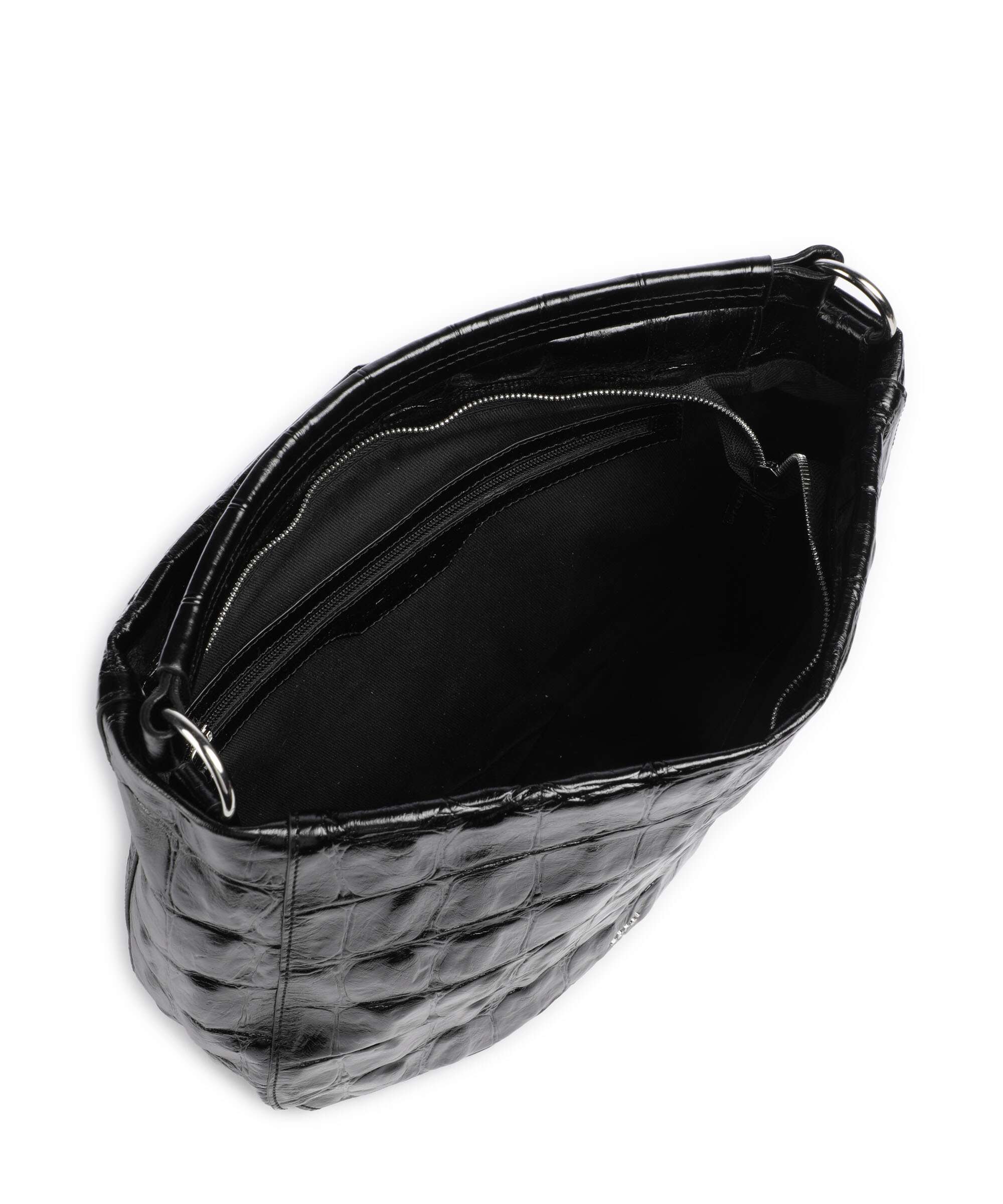 Abro Maxi Cocco Mia Hobo bag black/nickel - Image 6