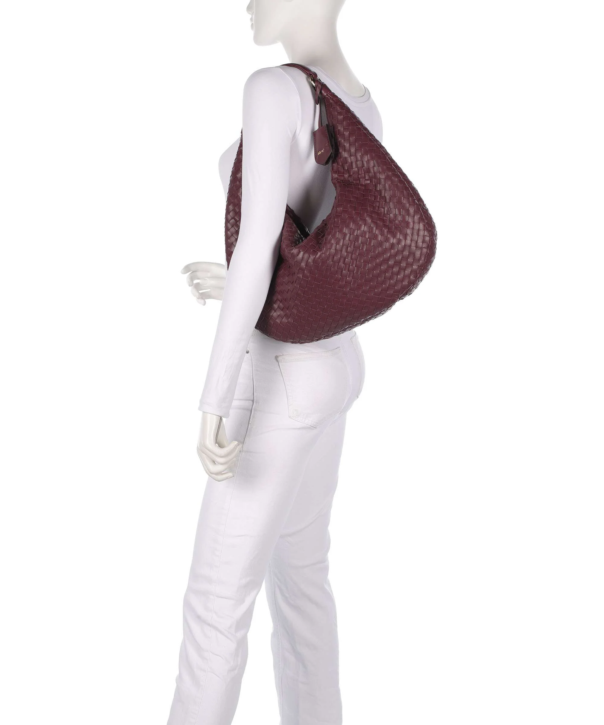 Abro Piuma Nana Hobo bag bordeaux - Image 3