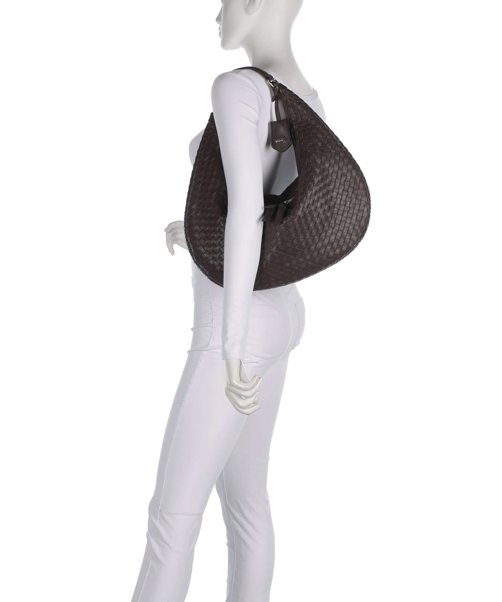 Abro Piuma Nana Hobo bag wood - Image 3