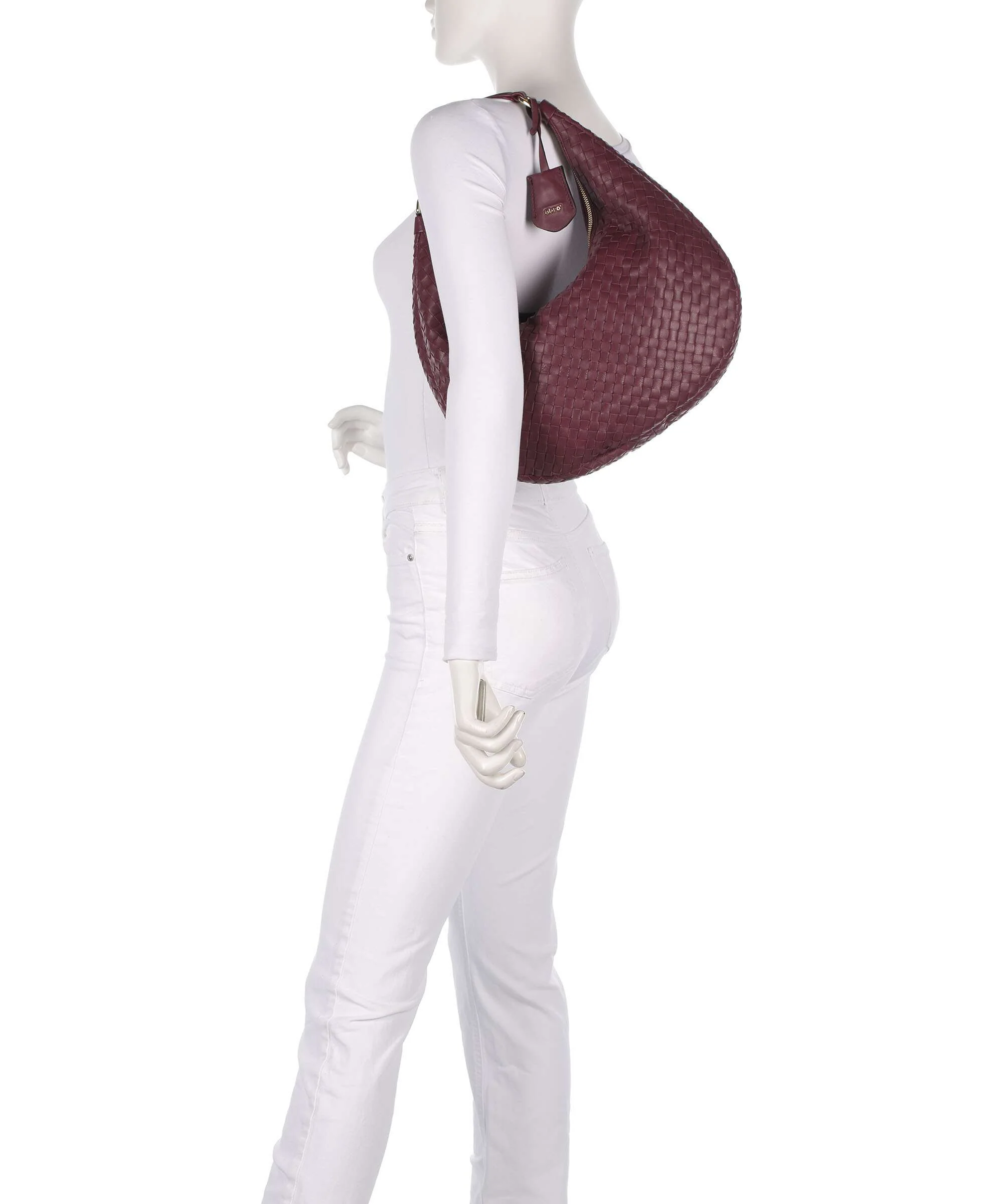 Abro Piuma Nana Small Hobo bag bordeaux - Image 3