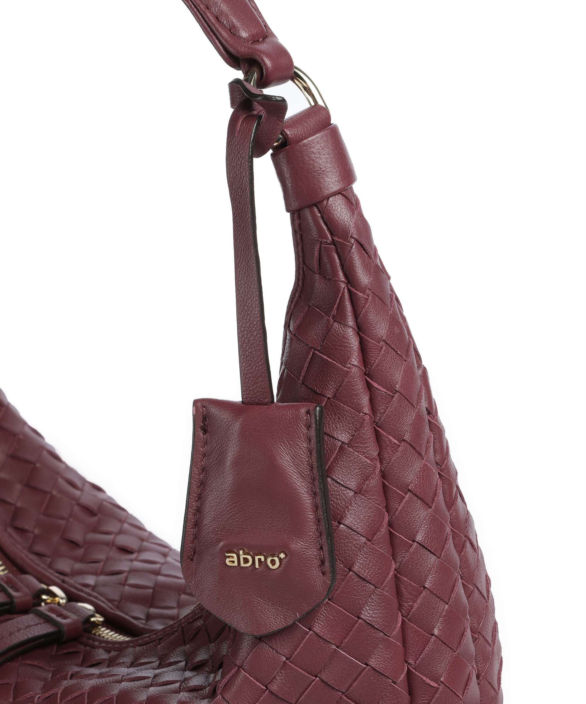 Abro Piuma Nana Small Hobo bag bordeaux - Image 4