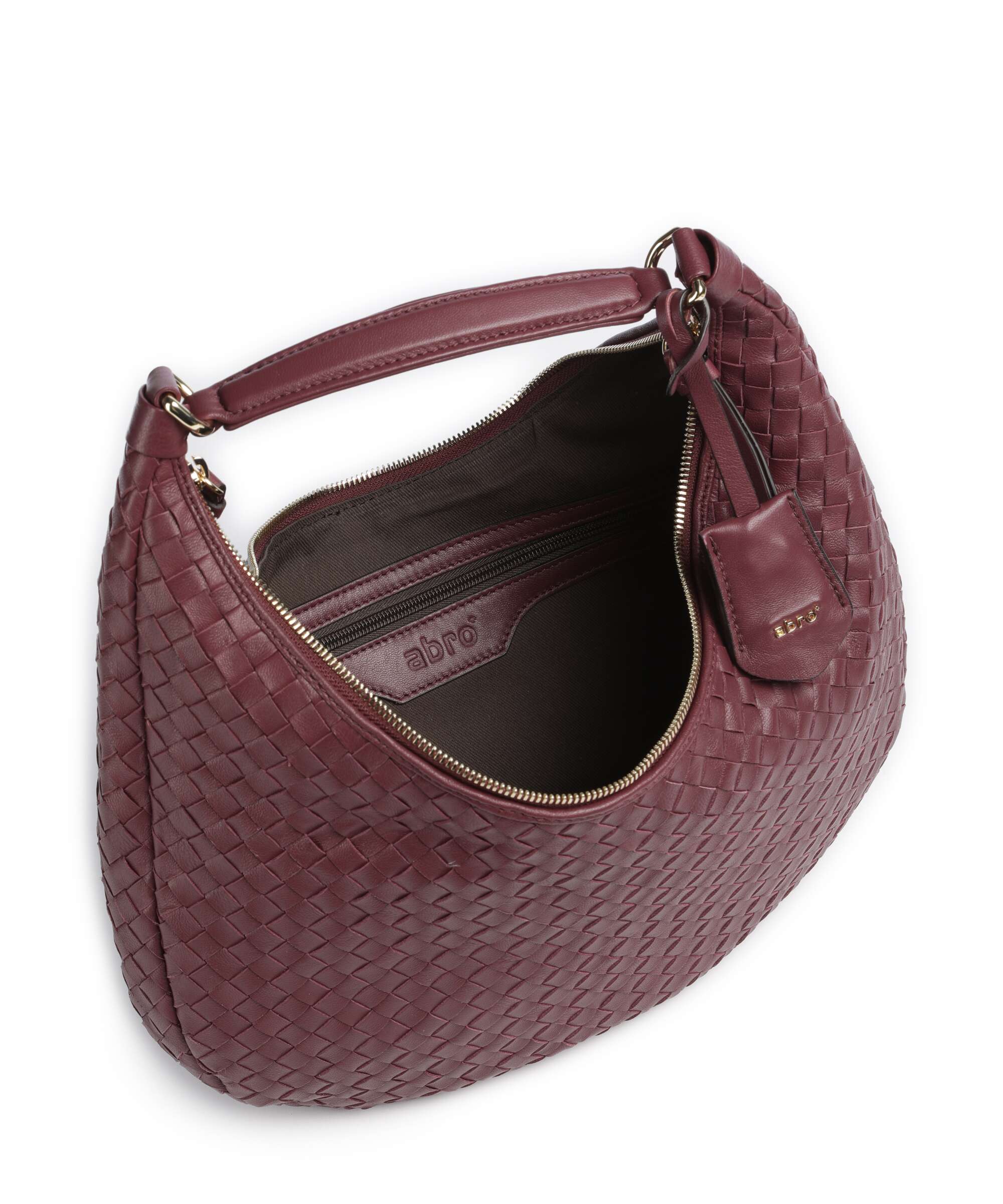 Abro Piuma Nana Small Hobo bag bordeaux - Image 6