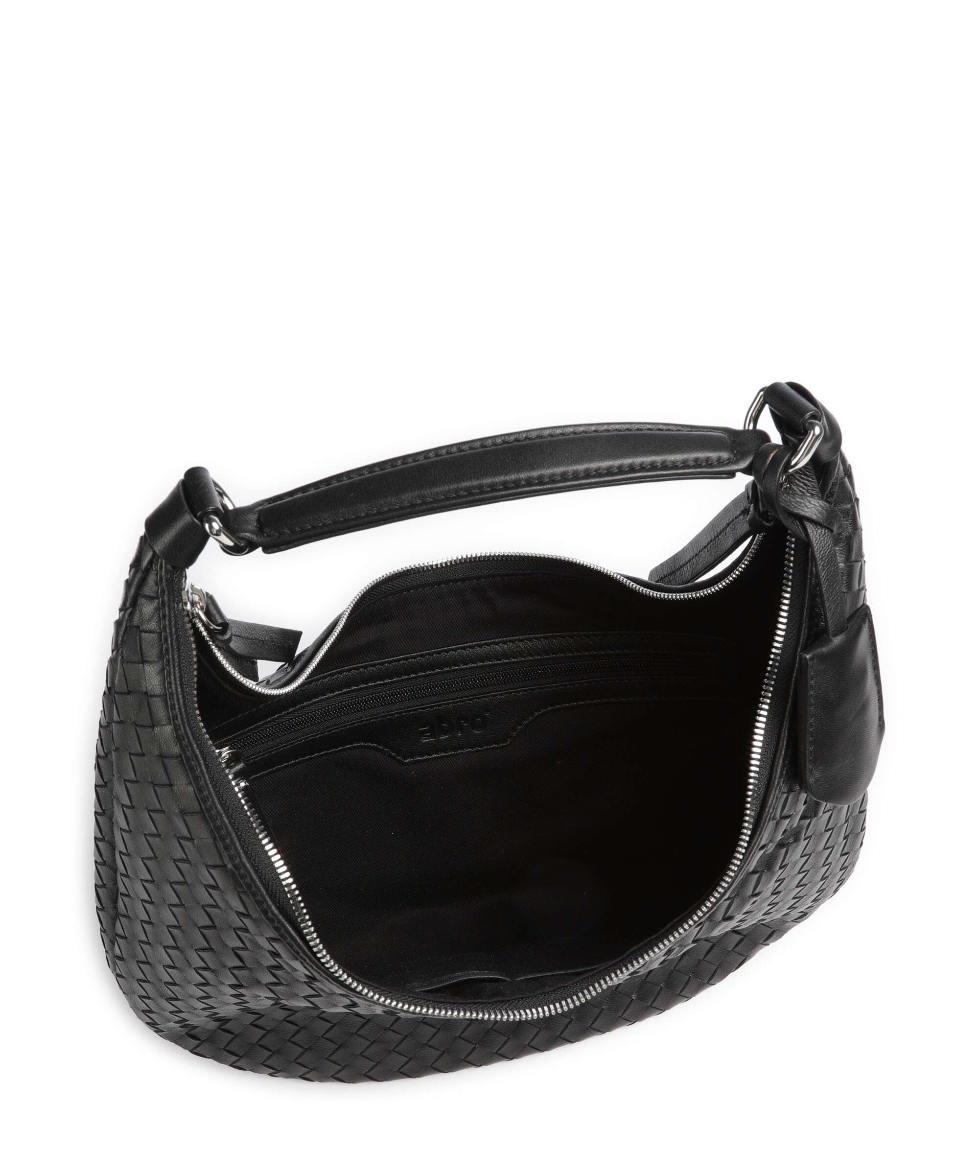 Abro Piuma Nana Small Hobo bag black/nickel - Image 6