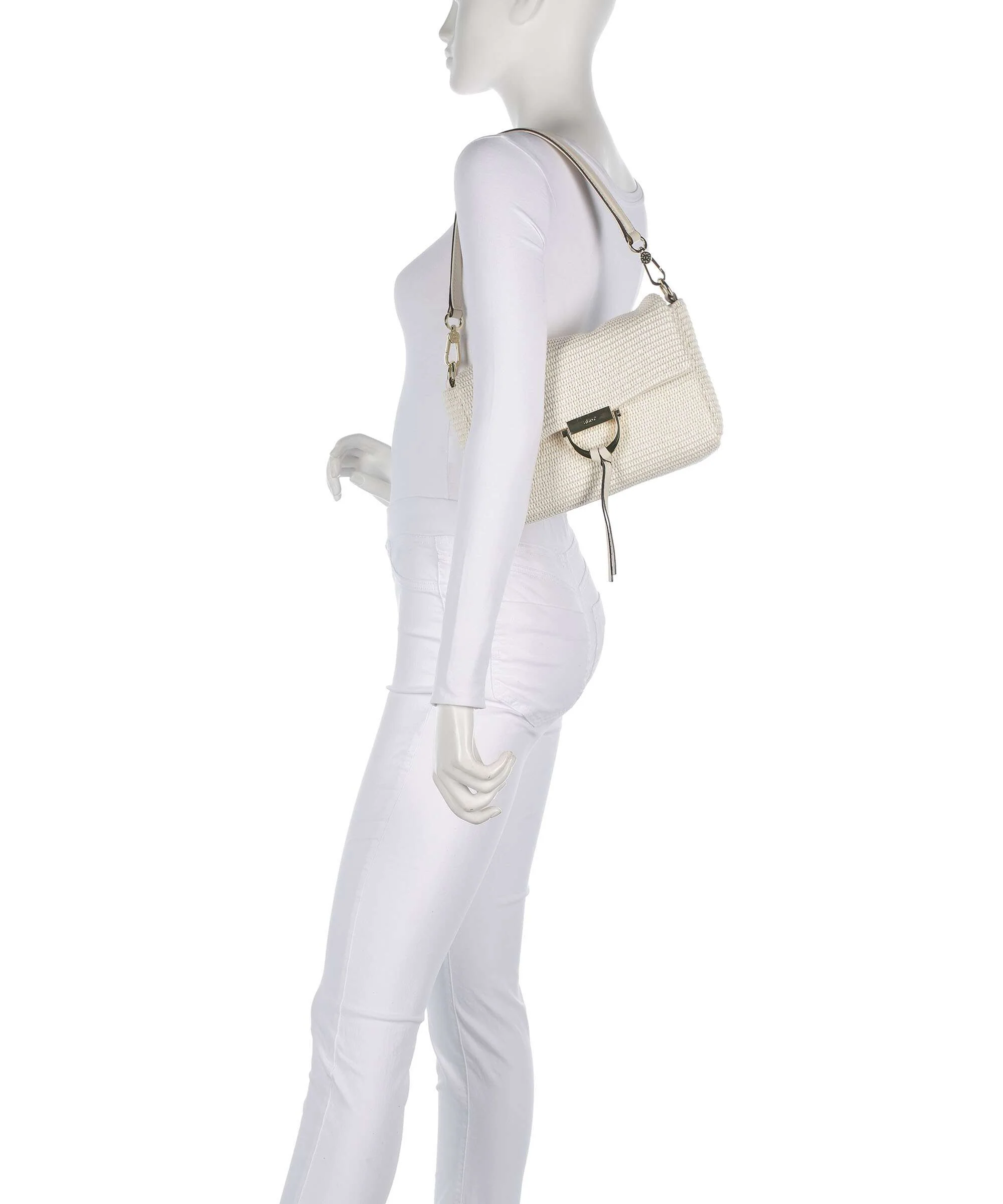 Abro Raffia Classica Temi Shoulder bag beige - Image 3