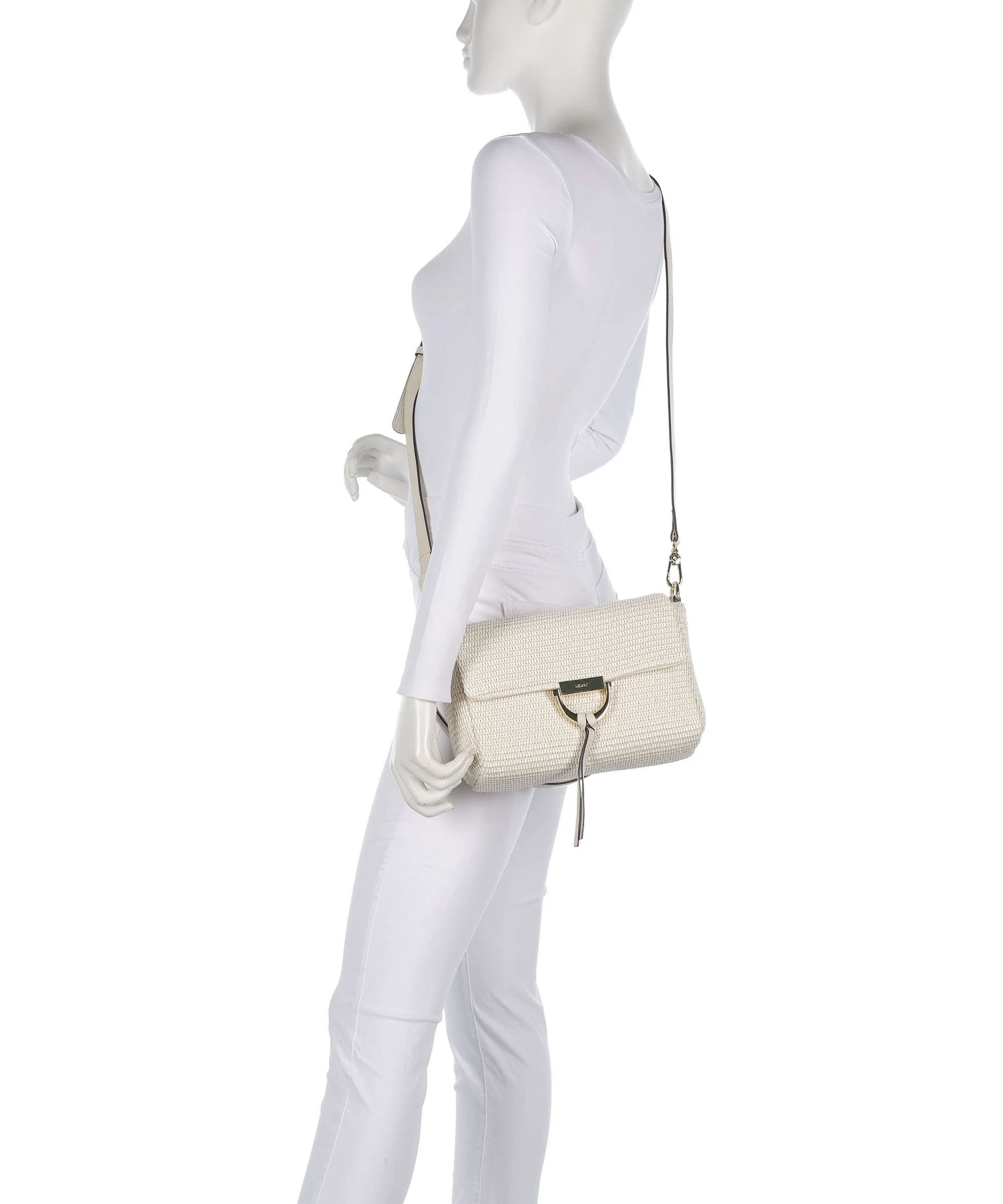 Abro Raffia Classica Temi Shoulder bag beige - Image 4
