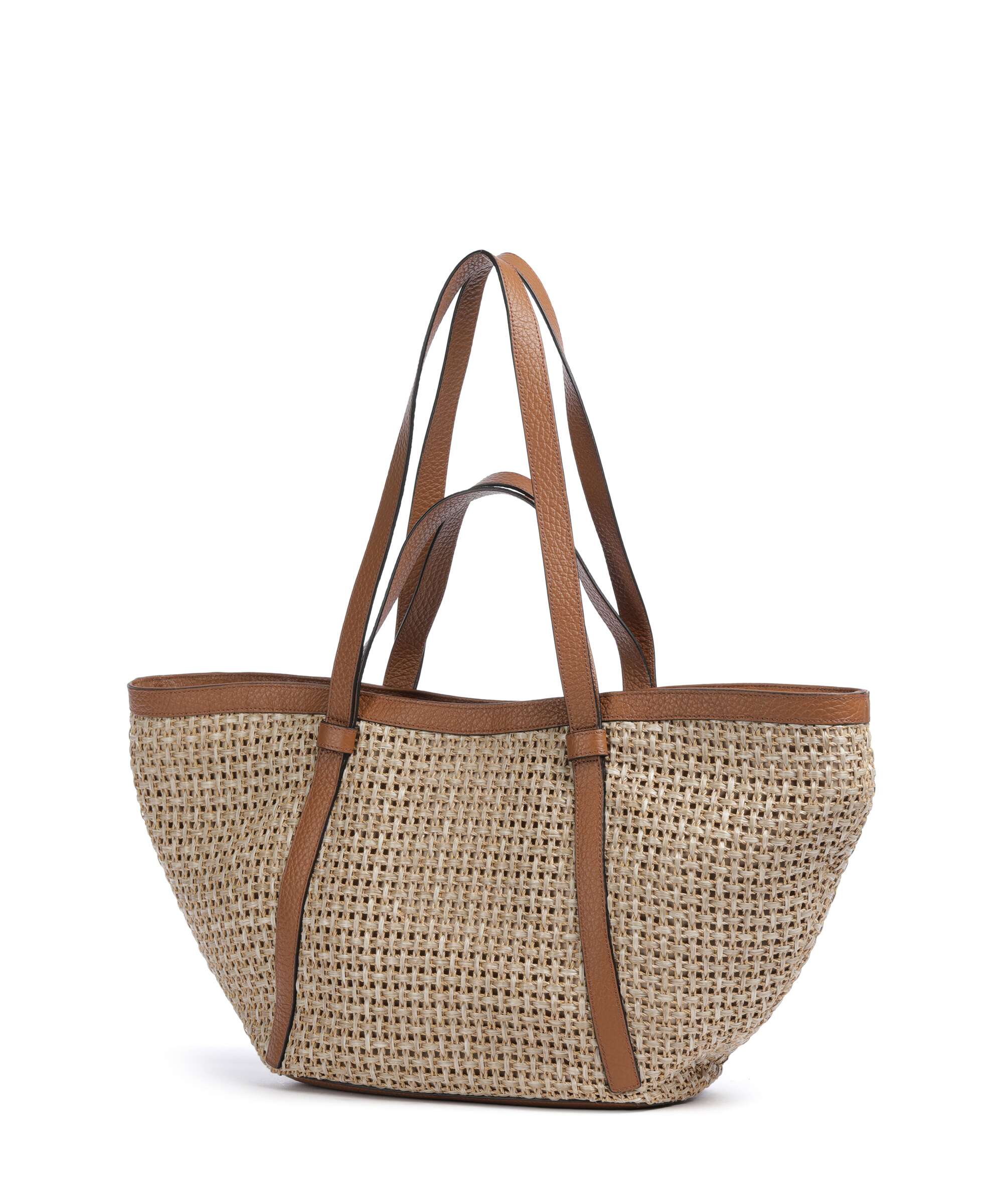 Abro Raffia Cordino Cosmo Large Tote bag caramel/cognac - Image 2