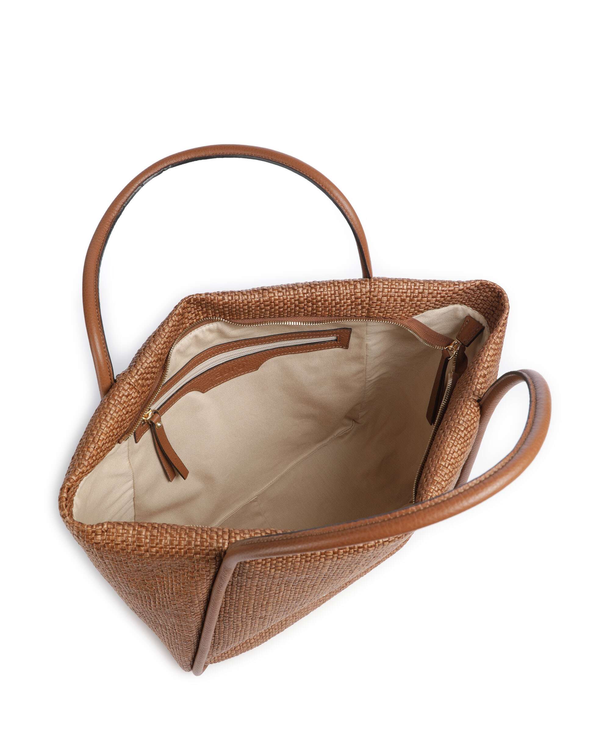 Abro Raffia Intreccio Willow Tote bag caramel/cognac - Image 5