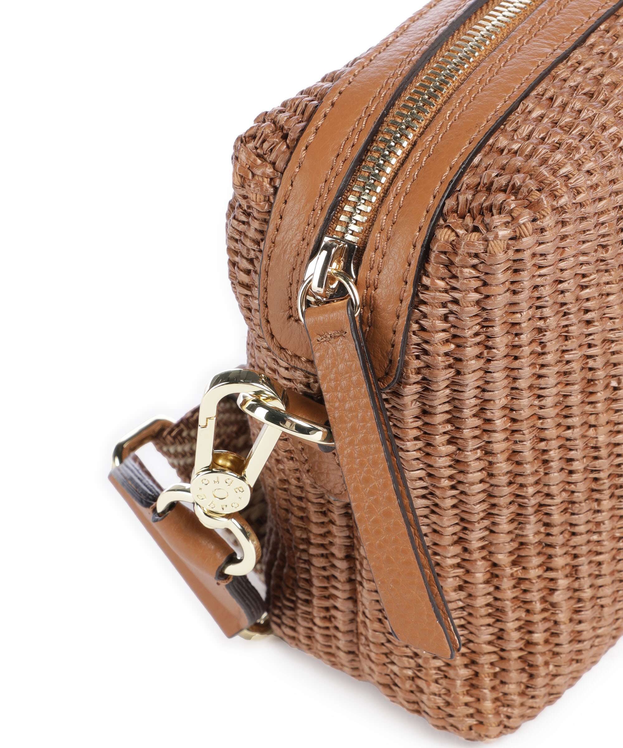 Abro Raffia Kaia Crossbody bag caramel/cognac - Image 4
