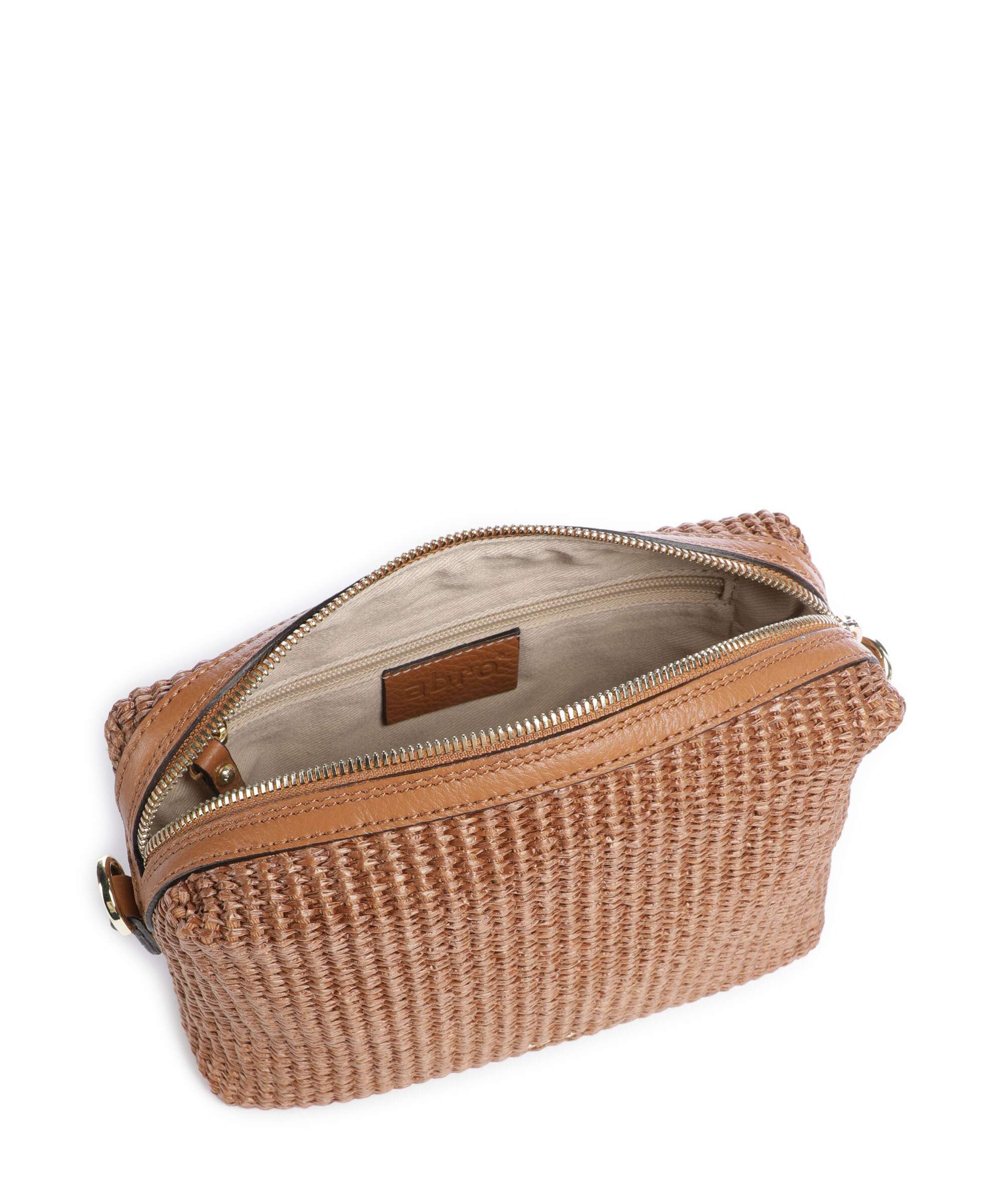 Abro Raffia Kaia Crossbody bag caramel/cognac - Image 6