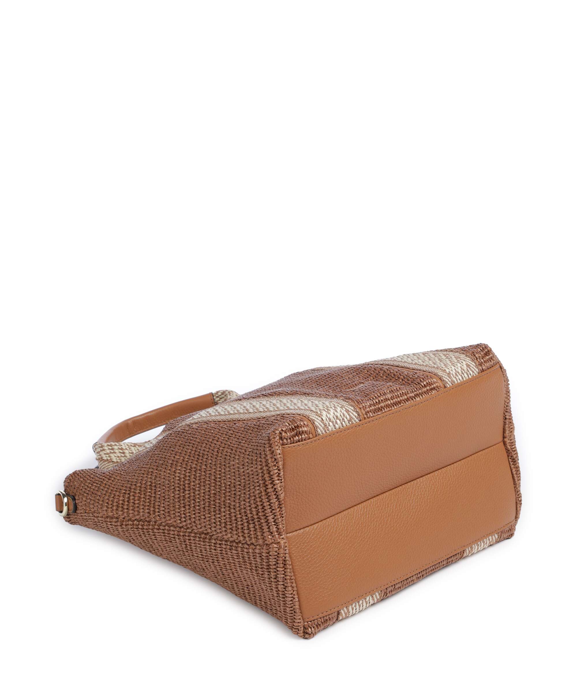Abro Raffia Kaia Handbag caramel/cognac - Image 4