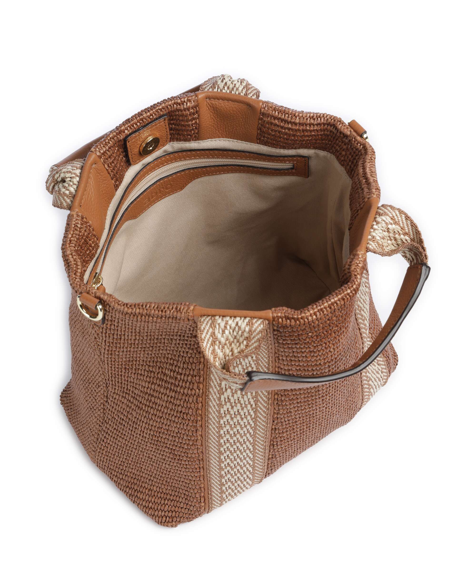 Abro Raffia Kaia Handbag caramel/cognac - Image 5