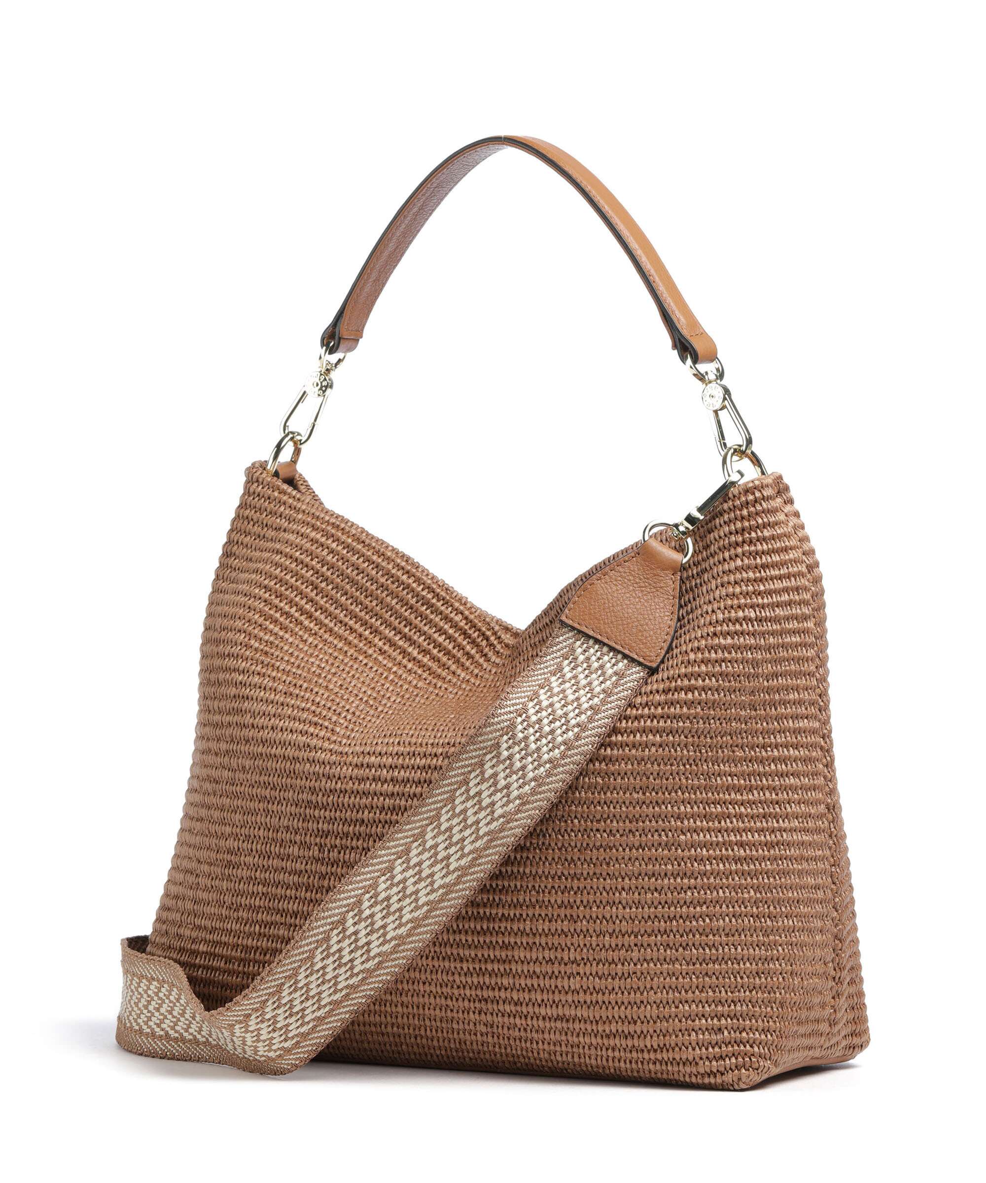Abro Raffia Kaia Hobo bag caramel/cognac - Image 2
