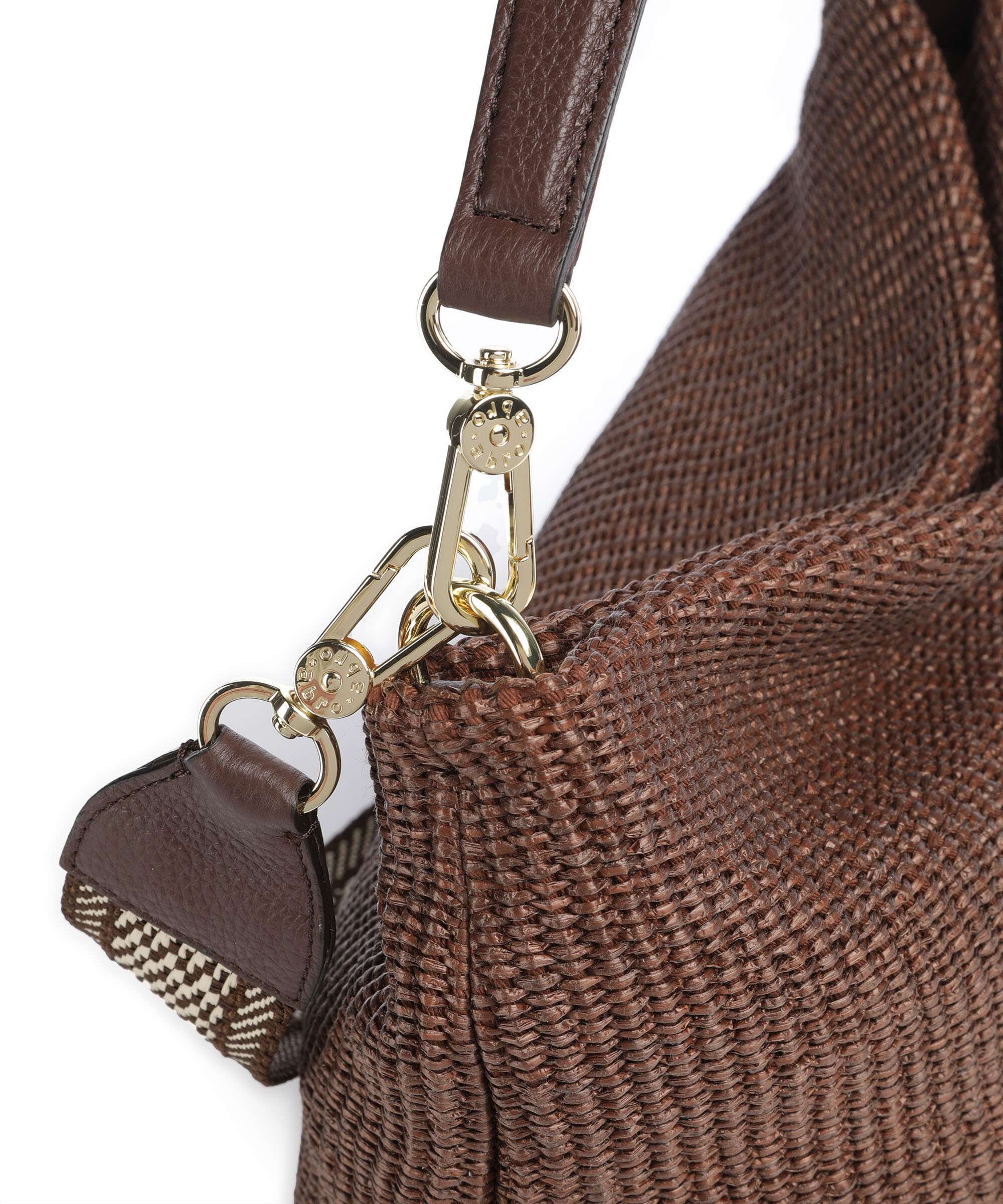 Abro Raffia Kaia Hobo bag wood - Image 4