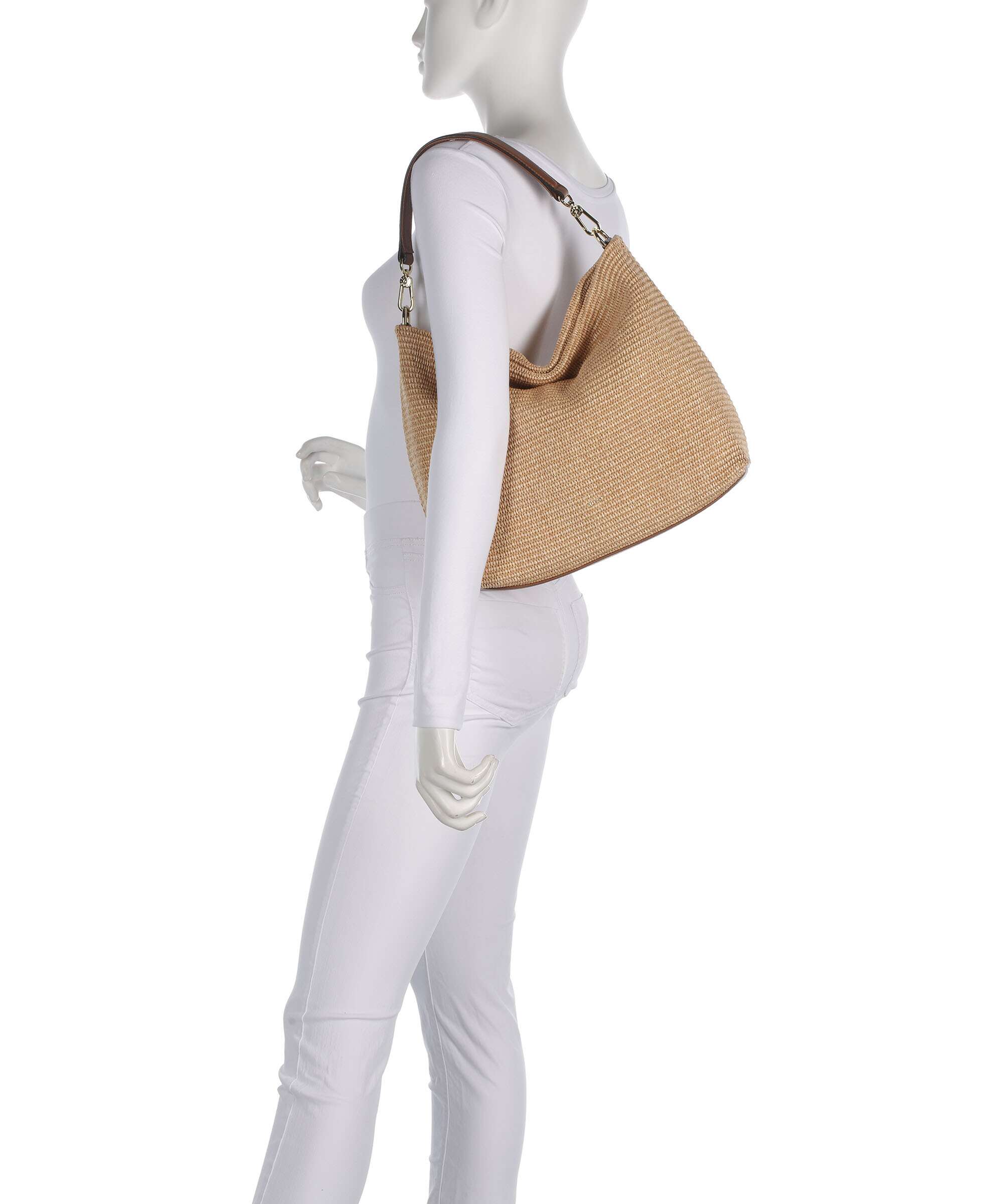 Abro Raffia Kaia Hobo bag natural - Image 3