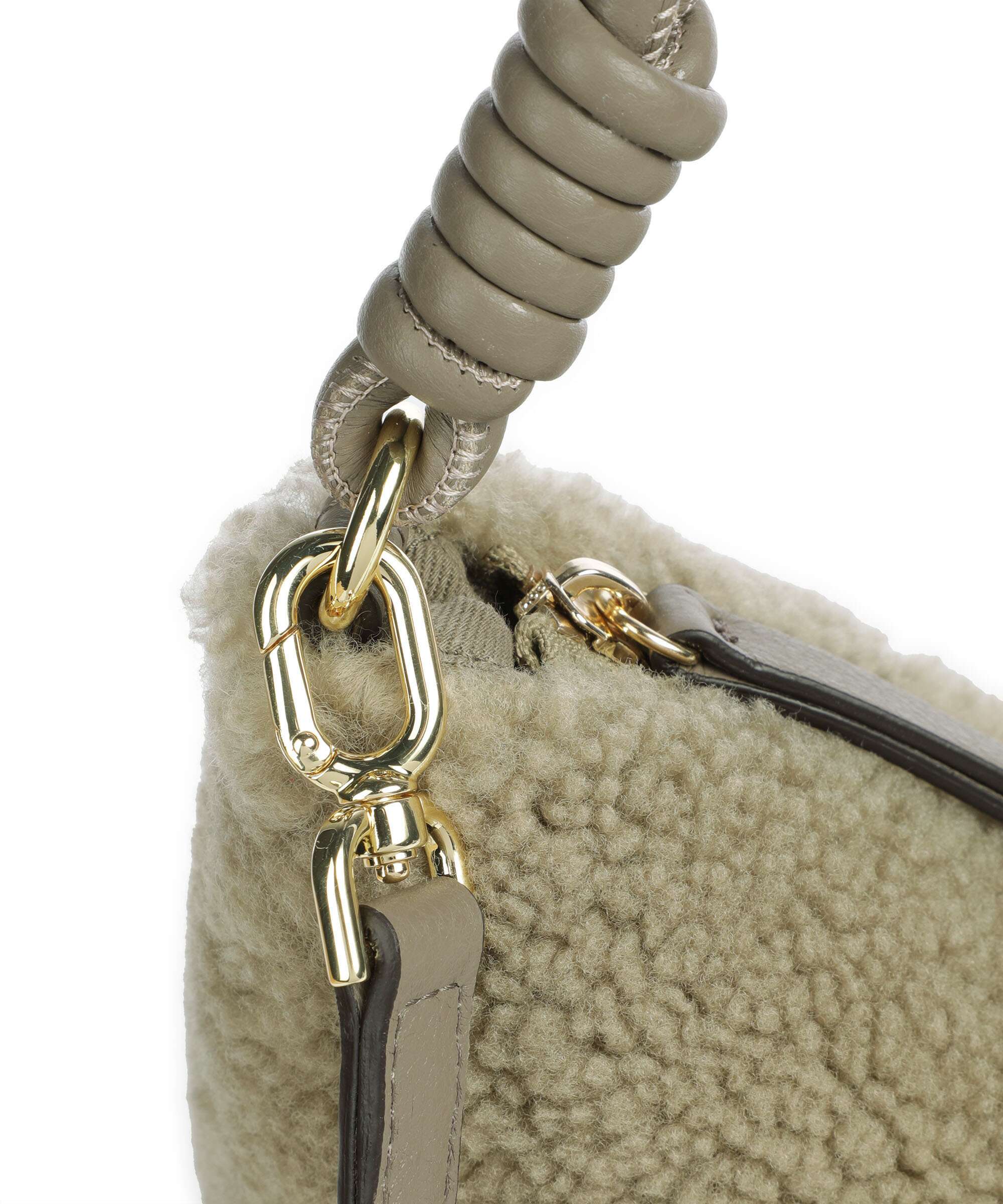 Abro Shearling Moon Shoulder bag siena - Image 4