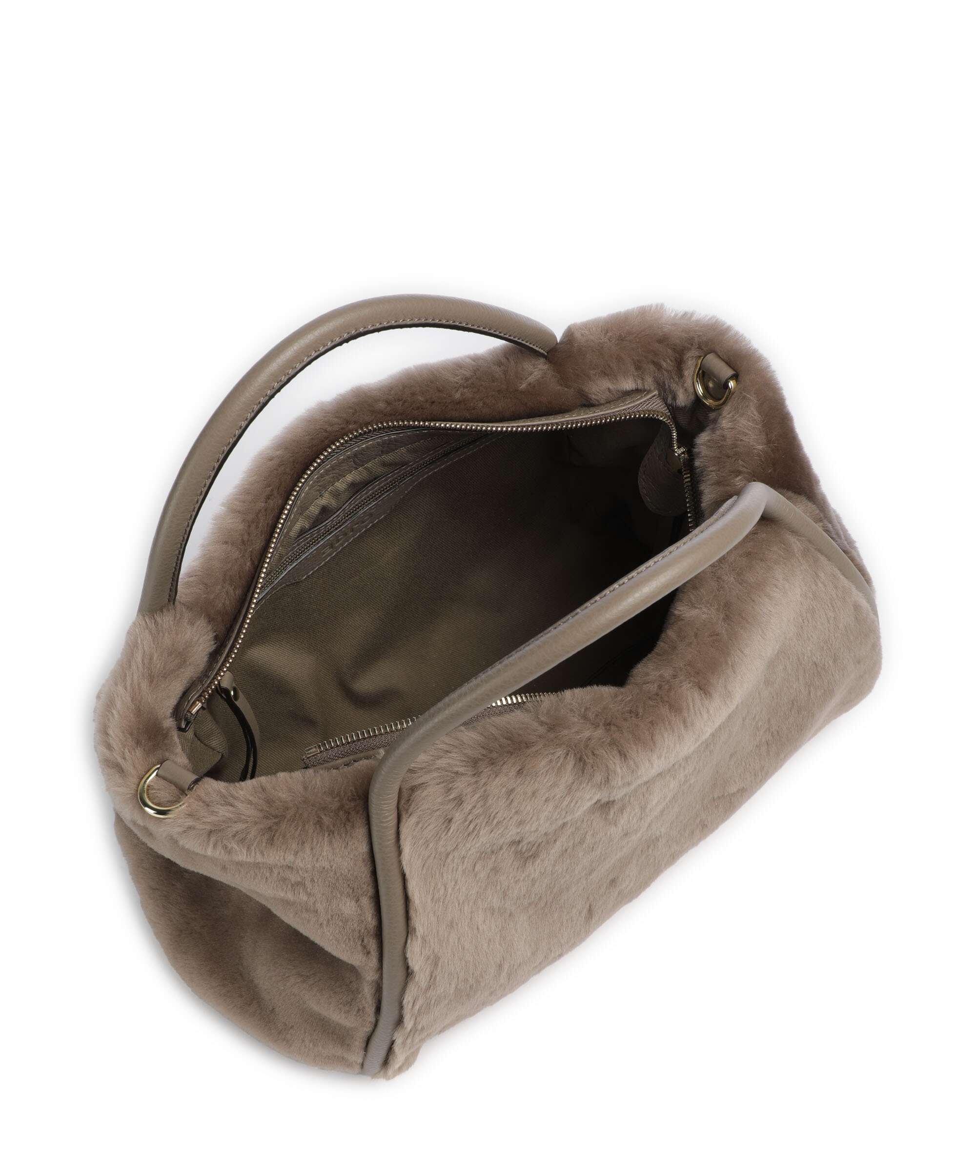 Abro Shearling Willow Handbag tope - Image 5