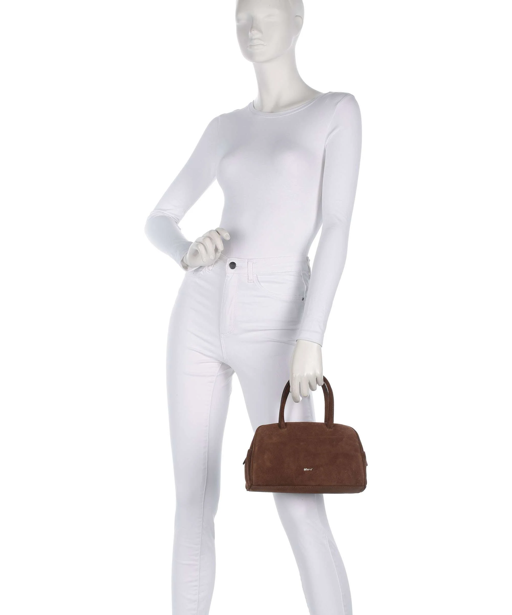 Abro Suede Amara Handbag wood - Image 3