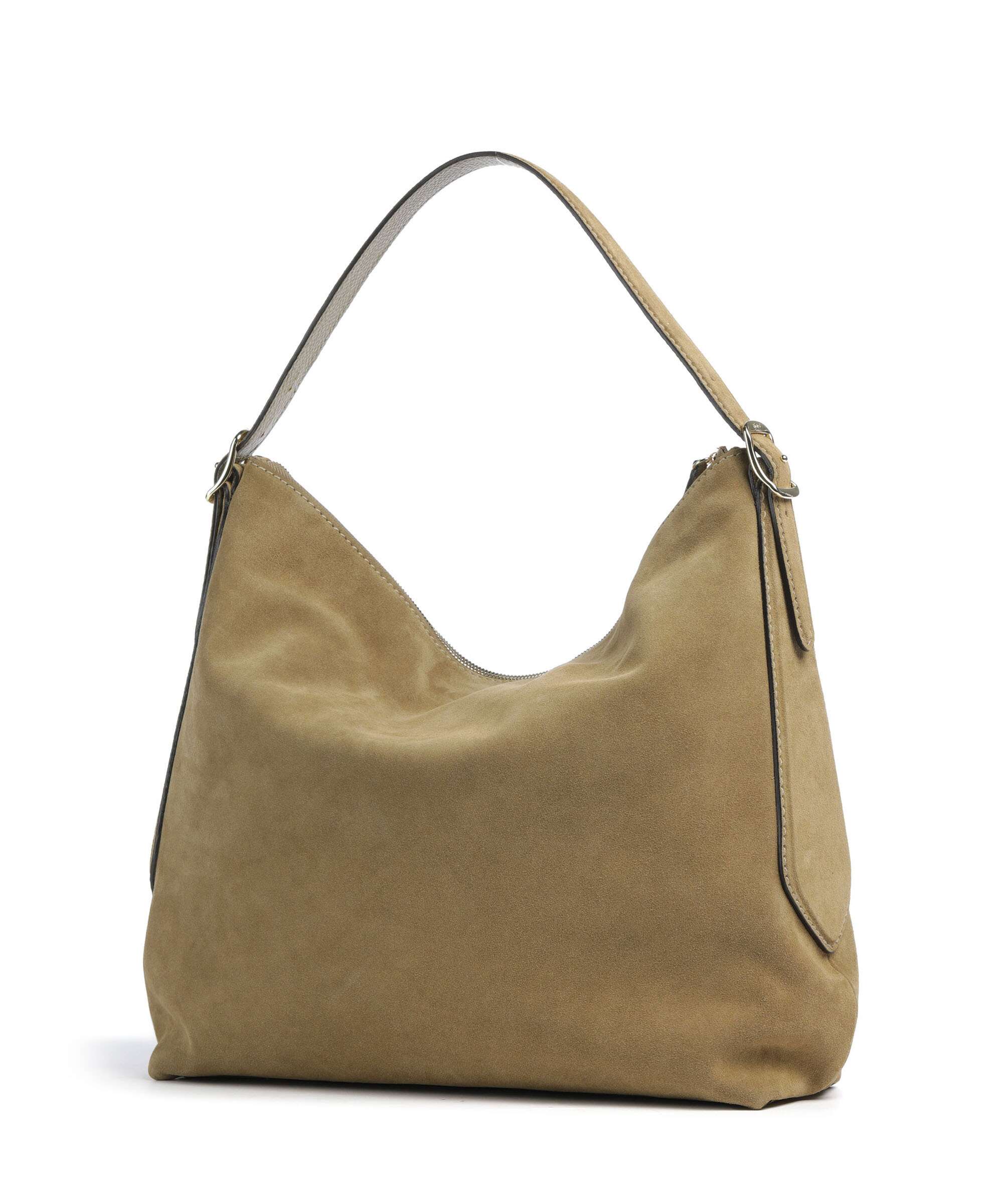 Abro Suede Carina Hobo bag mud - Image 2