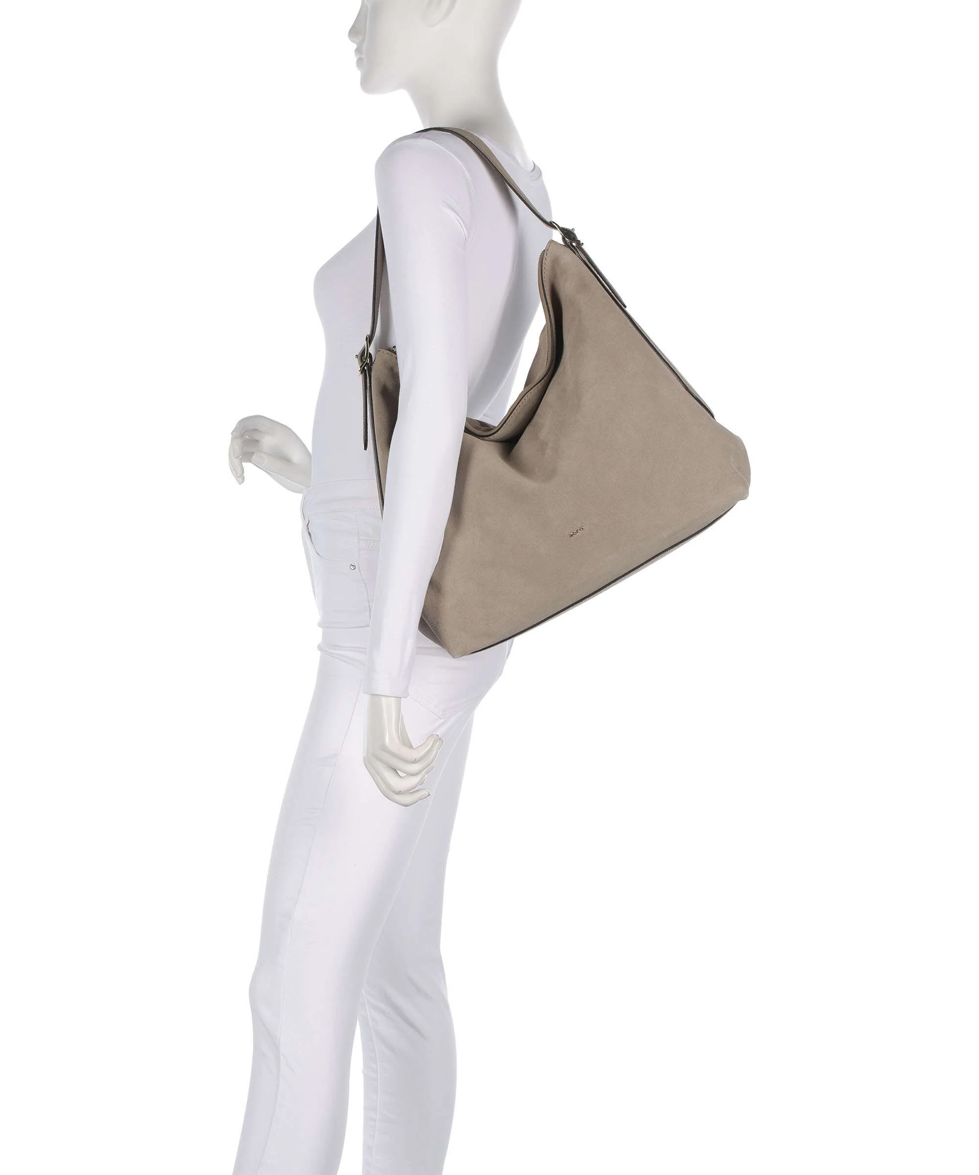 Abro Suede Carina Hobo bag siena - Image 3