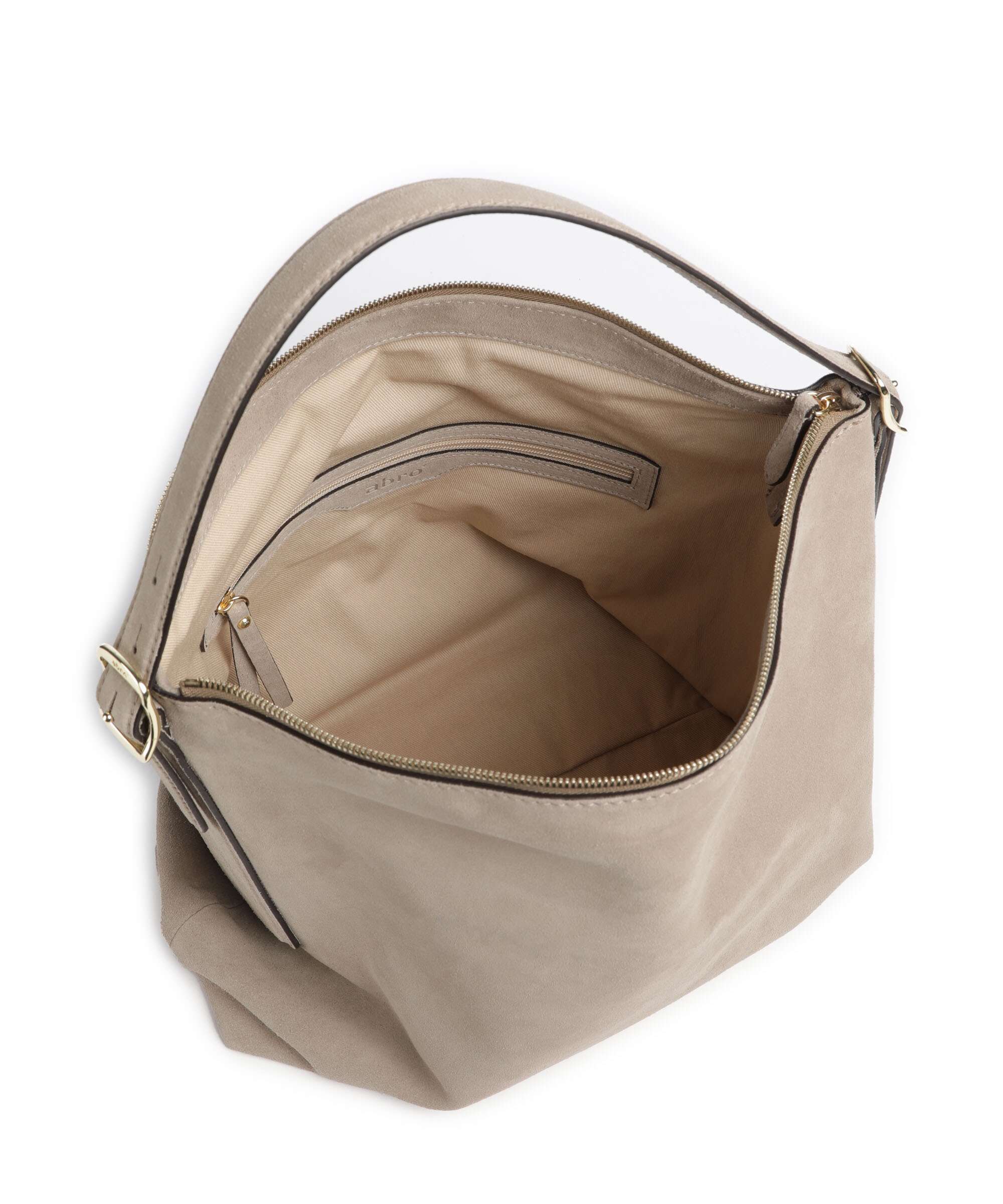 Abro Suede Carina Hobo bag siena - Image 5