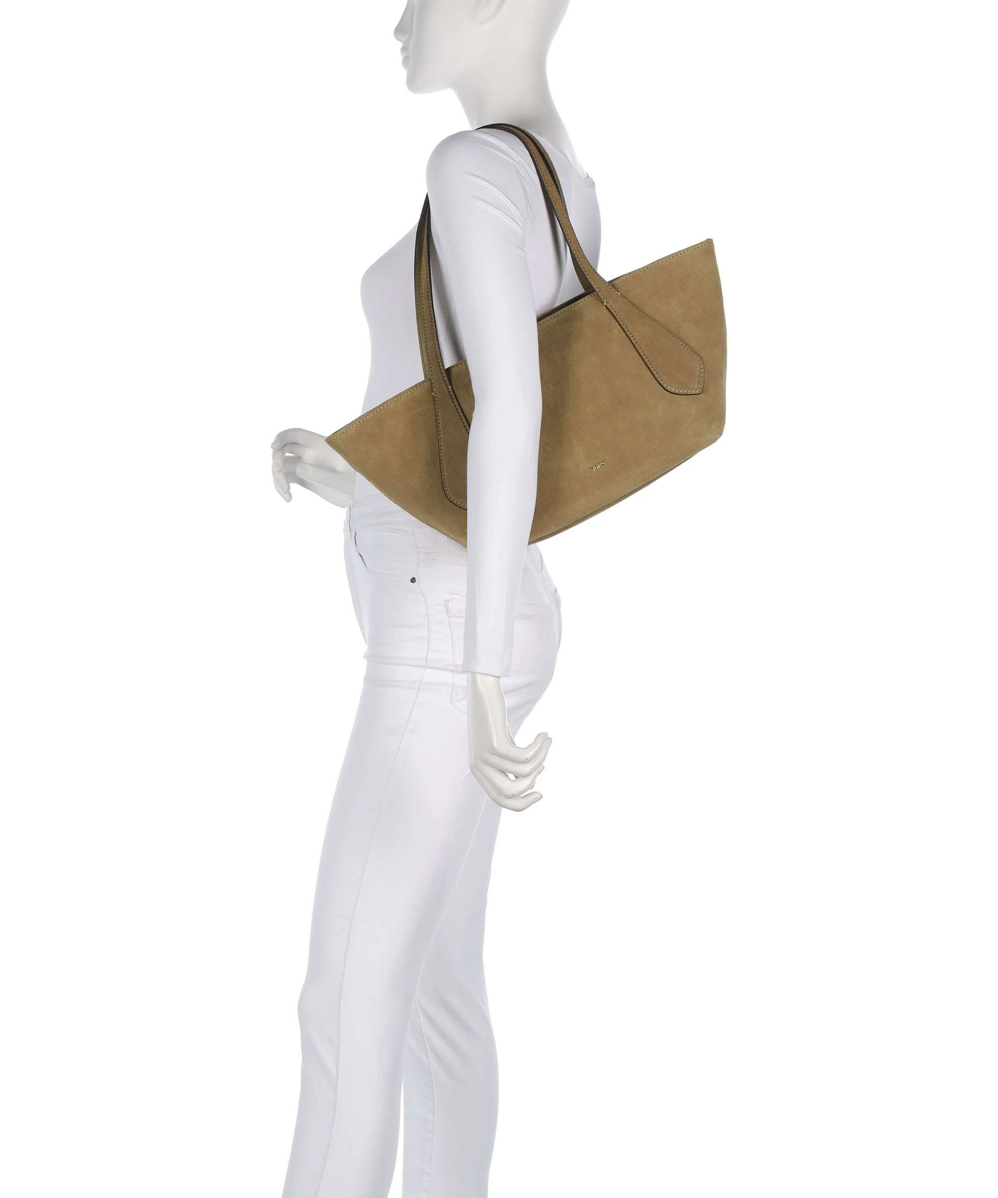 Abro Suede Carina Tote bag mud - Image 3