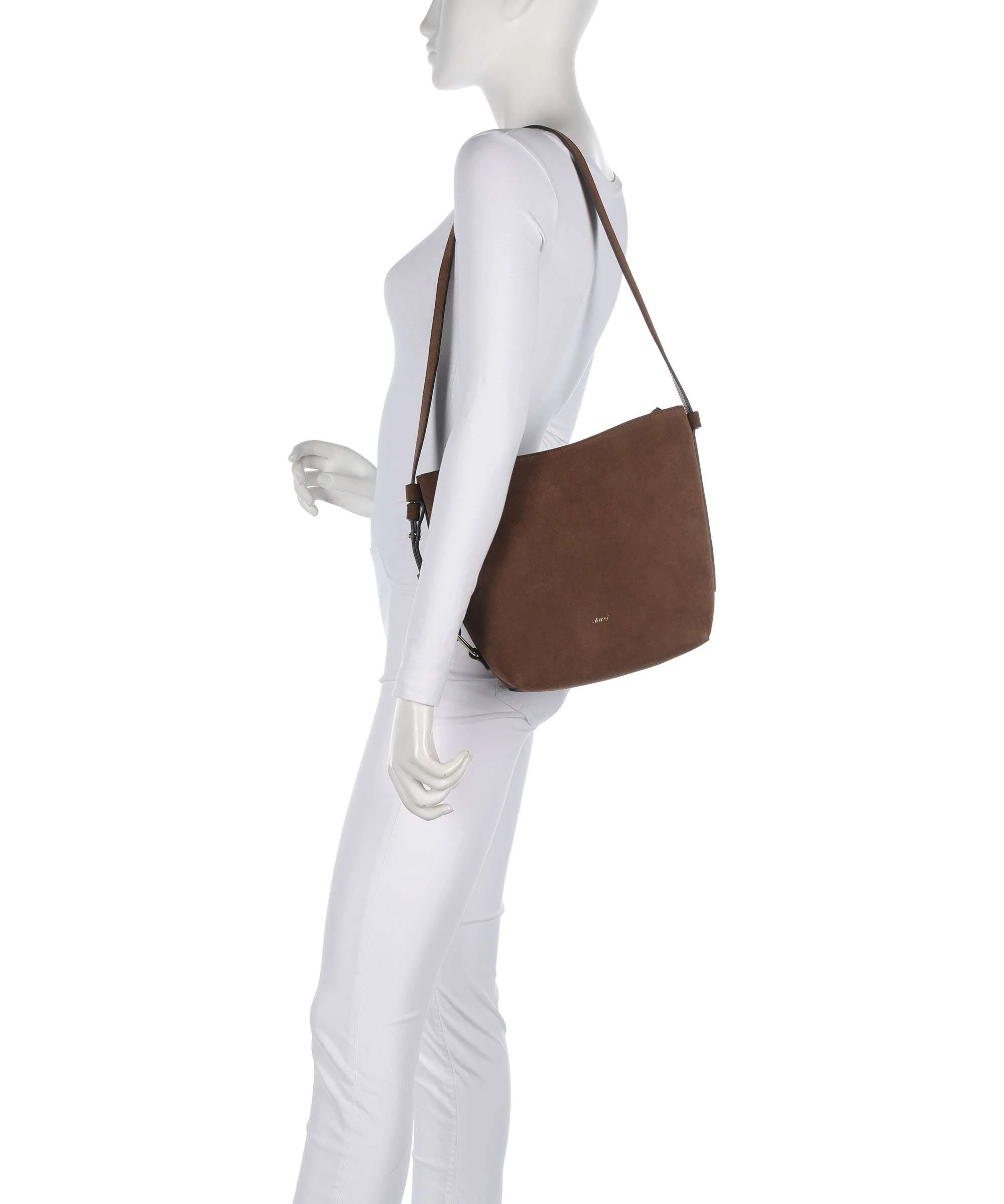Abro Suede Cosmo Crossbody bag wood - Image 3