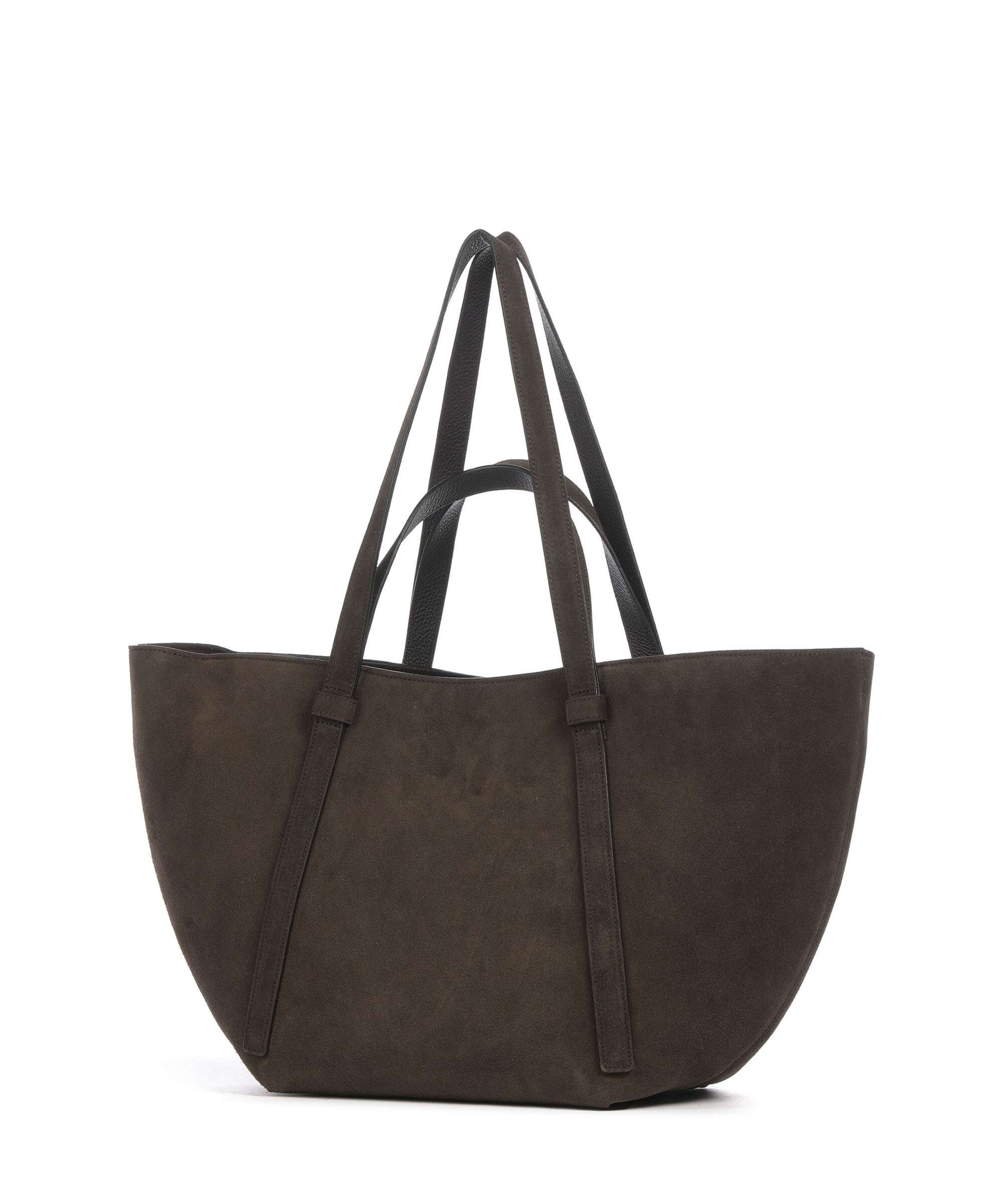 Abro Suede Cosmo Large Tote bag dark brown - Image 2