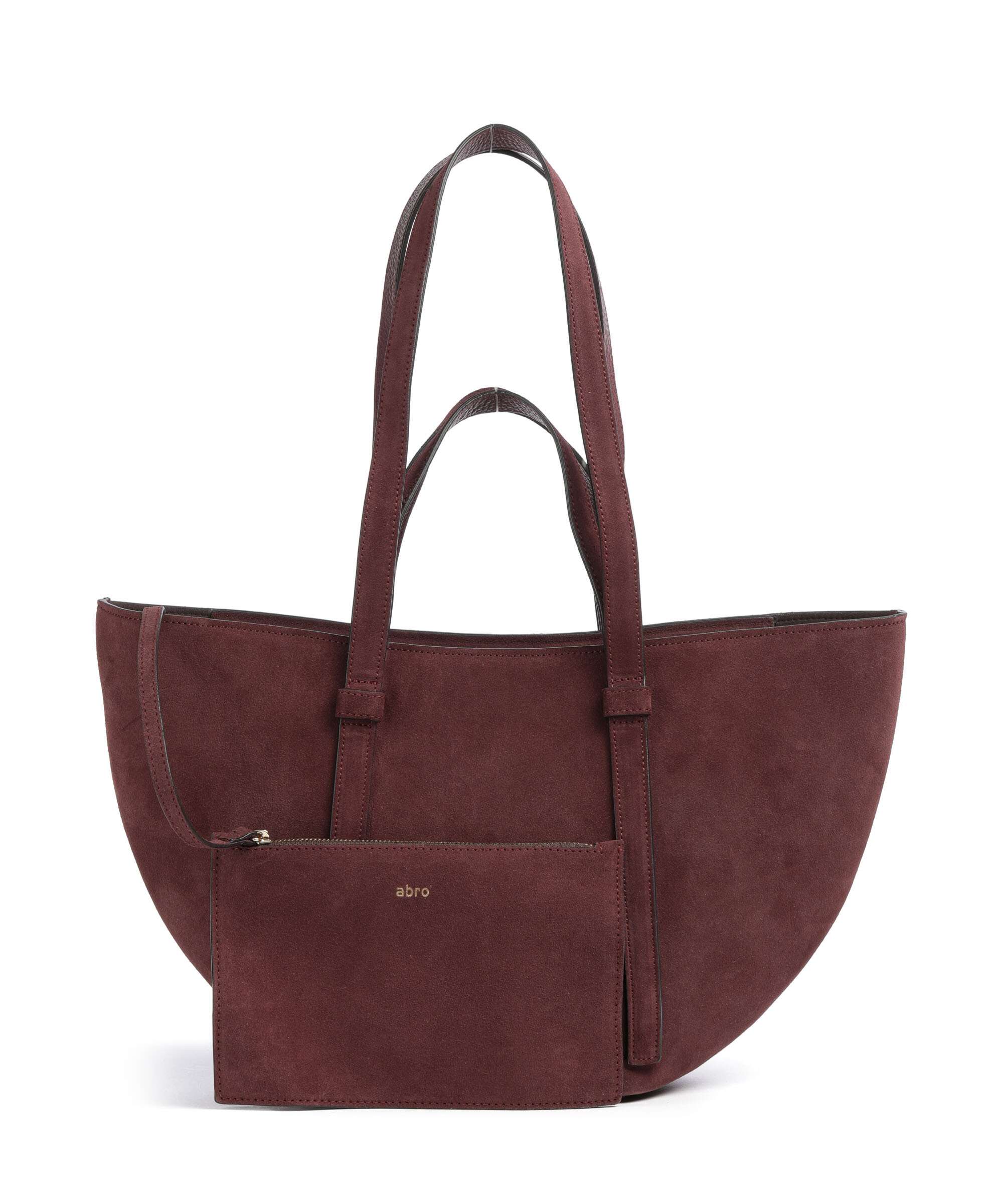 Abro Suede Cosmo Medium Tote bag bordeaux - Image 4