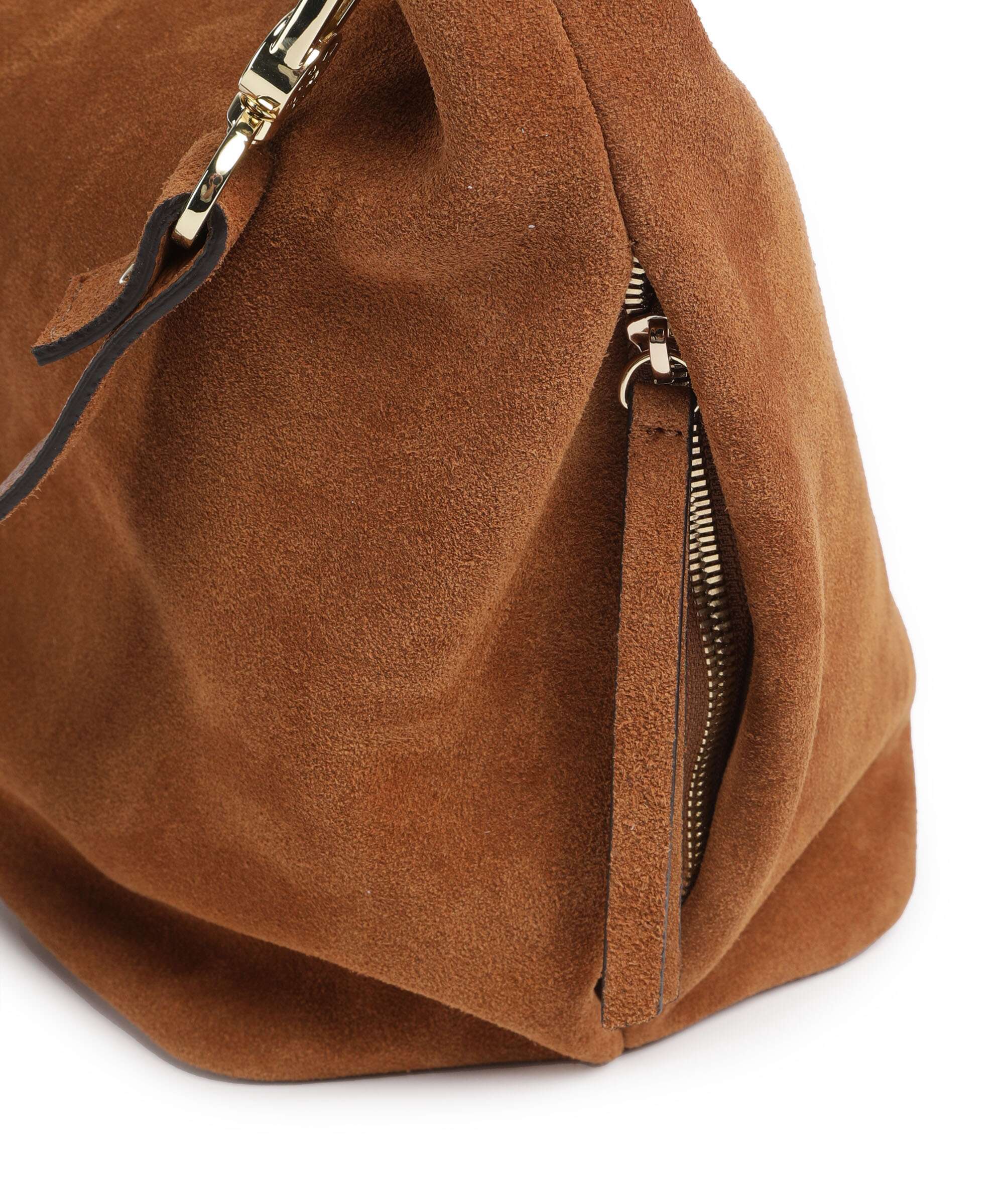 Abro Suede Ebony Hobo bag cuoio - Image 4