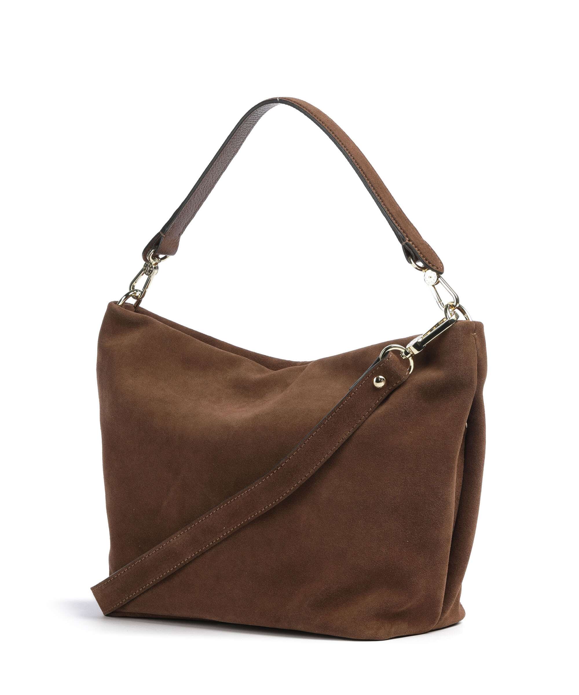 Abro Suede Ebony Hobo bag wood - Image 2
