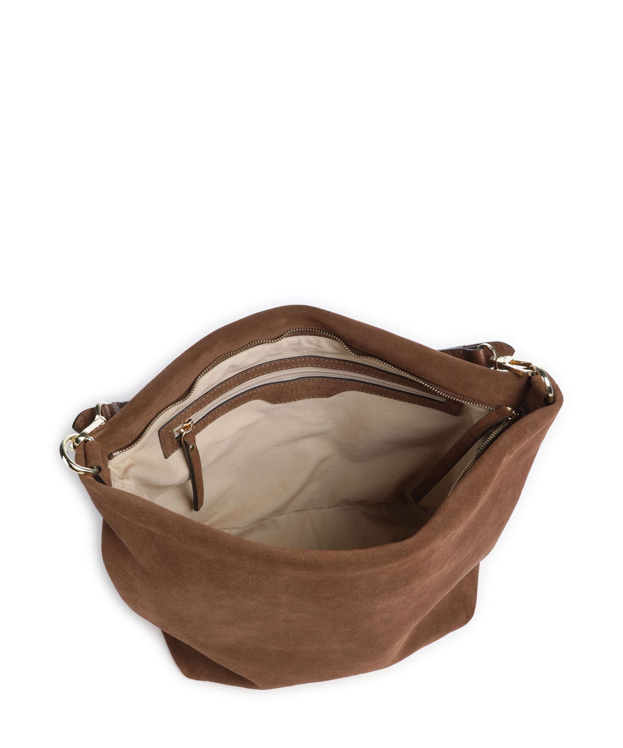 Abro Suede Ebony Hobo bag wood - Image 6