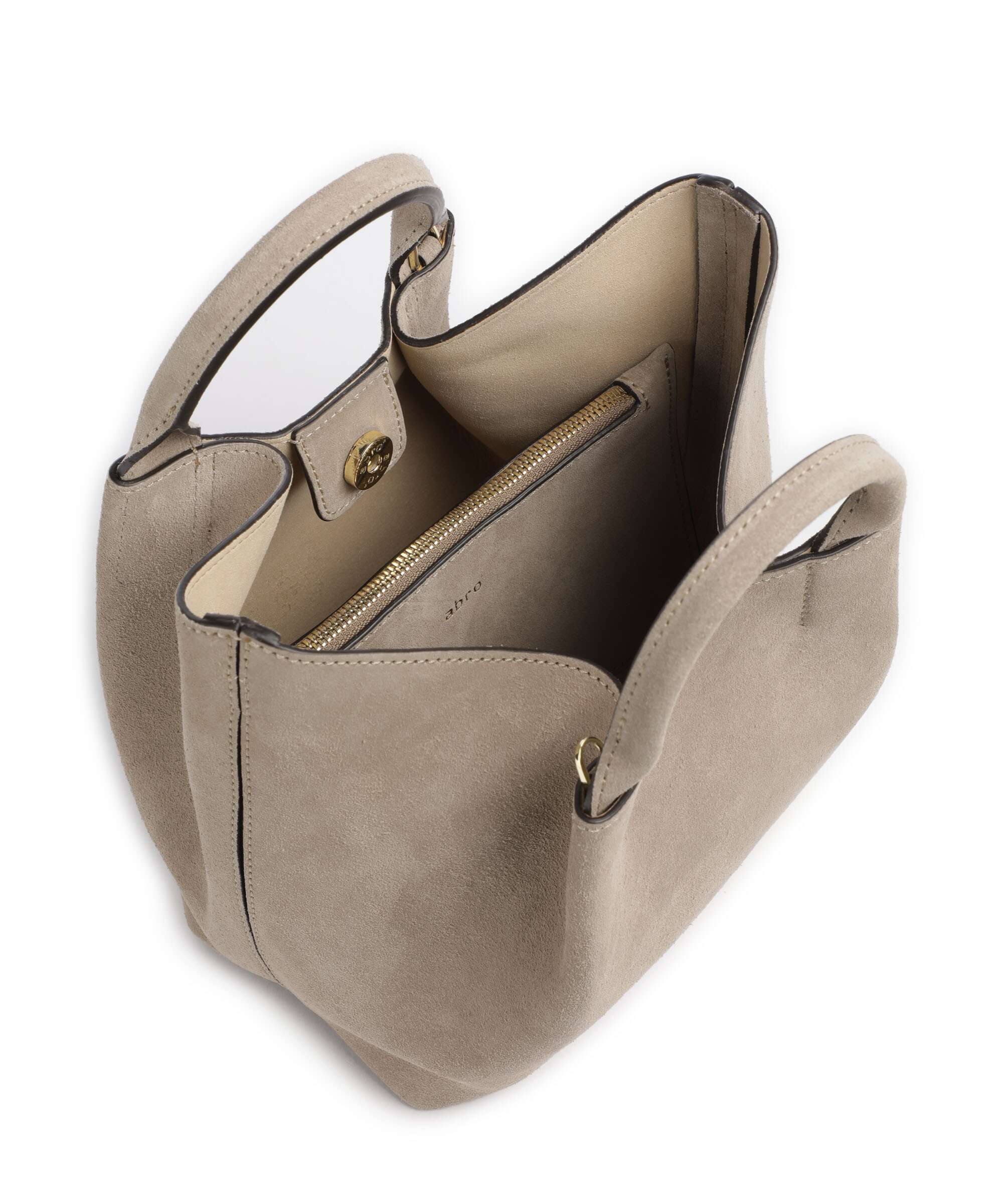 Abro Suede Essential Small Handbag siena - Image 6