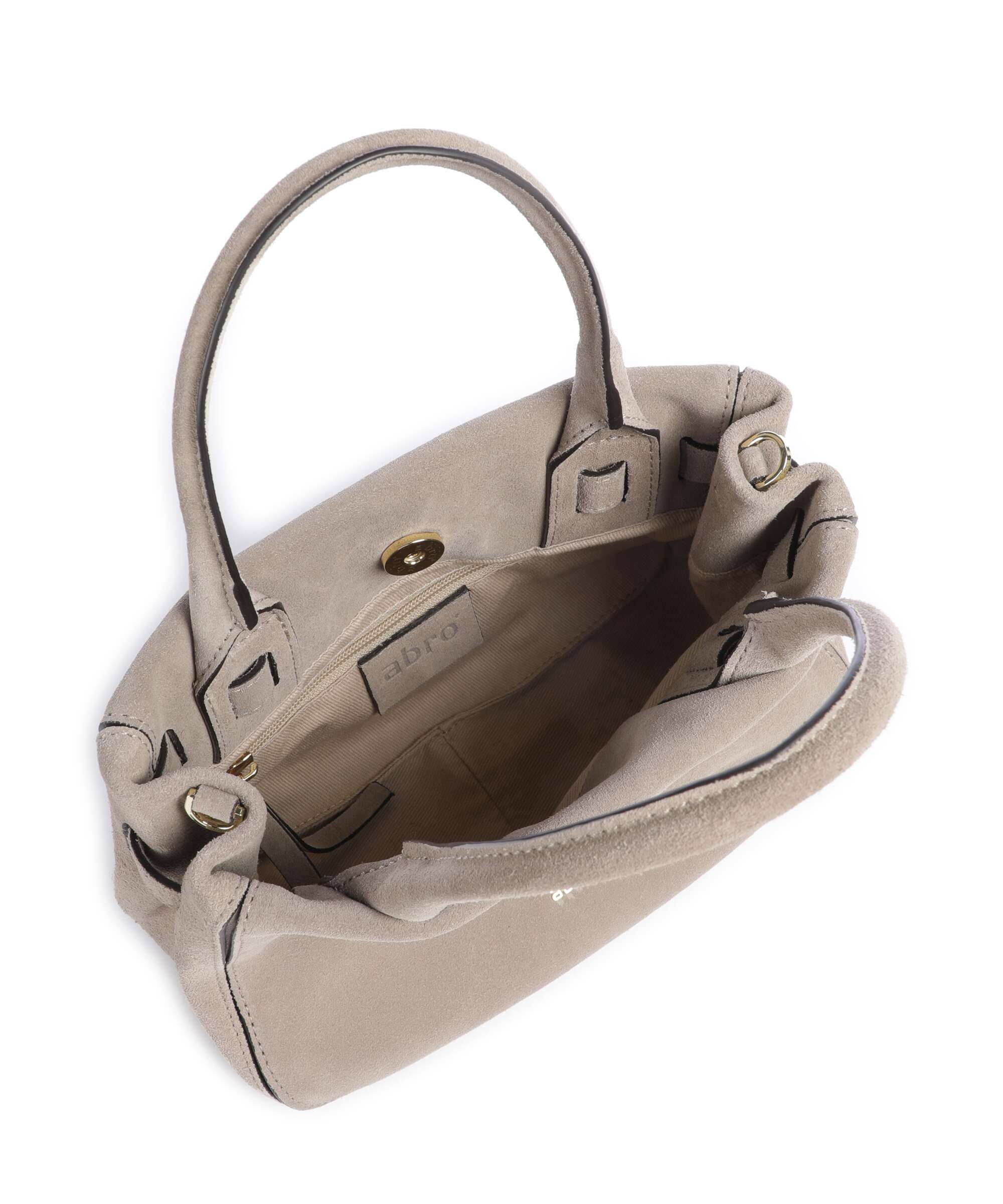 Abro Suede Jill Handbag siena - Image 6