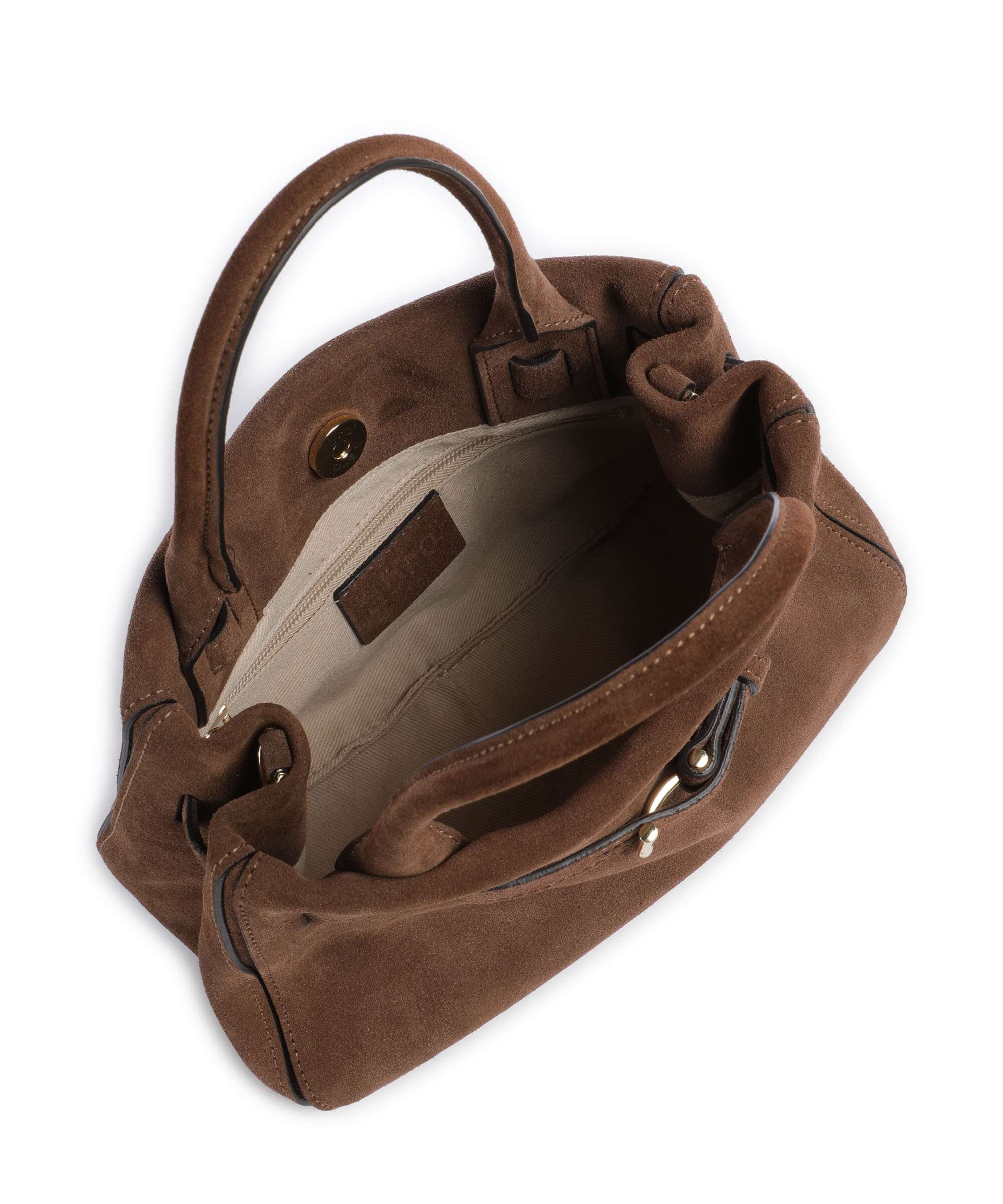 Abro Suede Jill Handbag wood - Image 6
