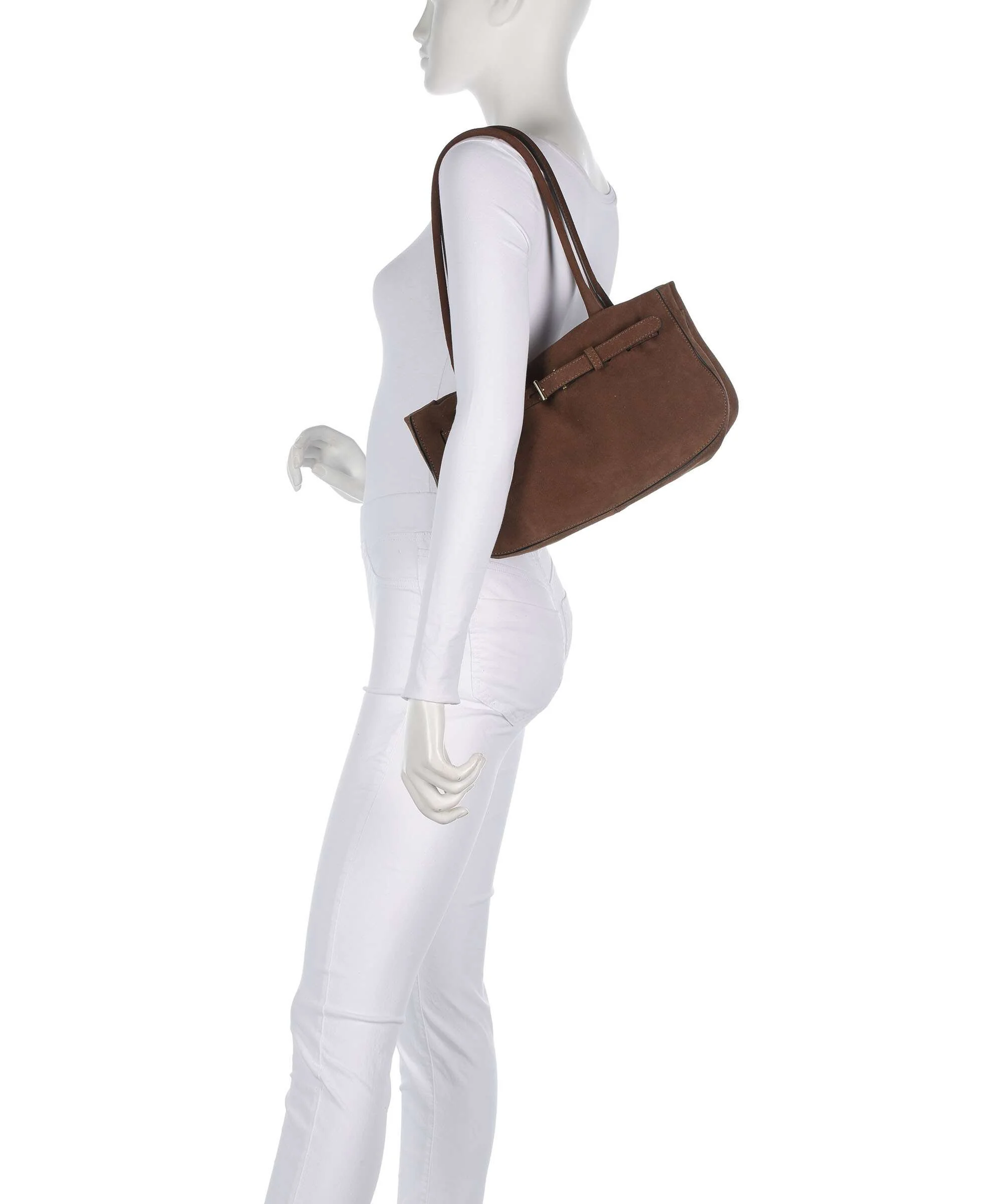 Abro Suede Jill Shoulder bag wood - Image 3