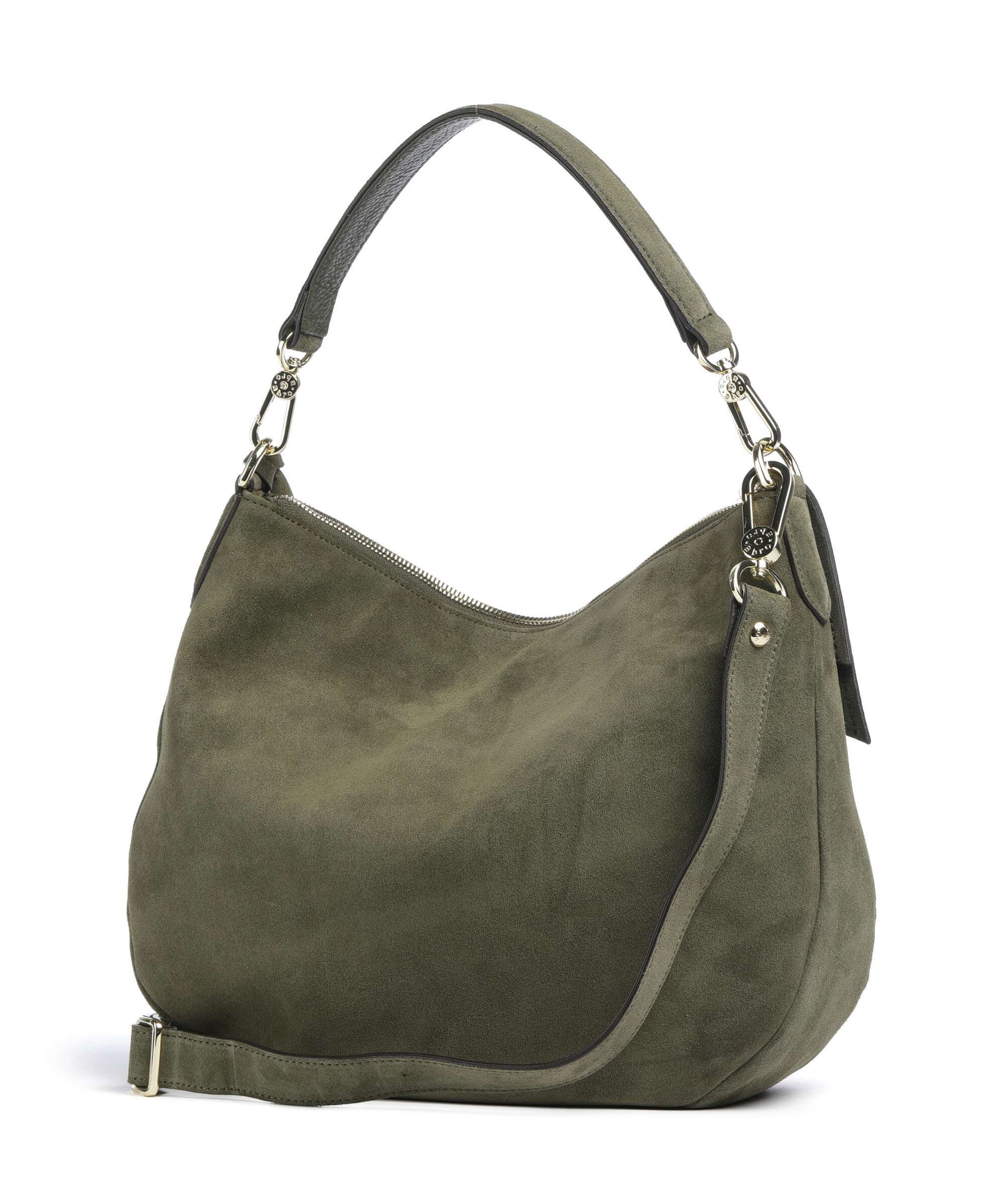 Abro Suede Juna Small Hobo bag oliv - Image 2
