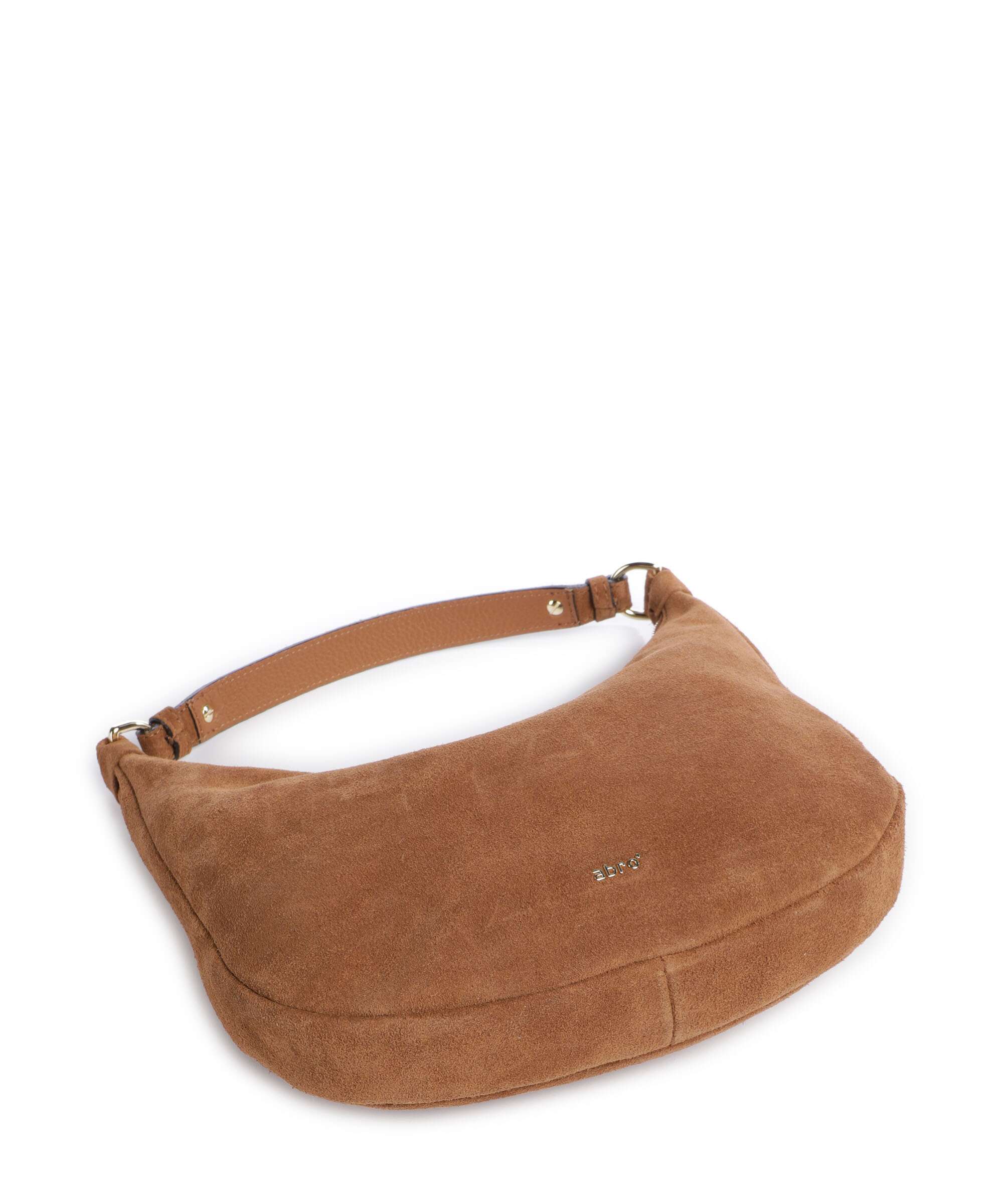 Abro Suede Nana Mini Hobo bag cuoio - Image 5