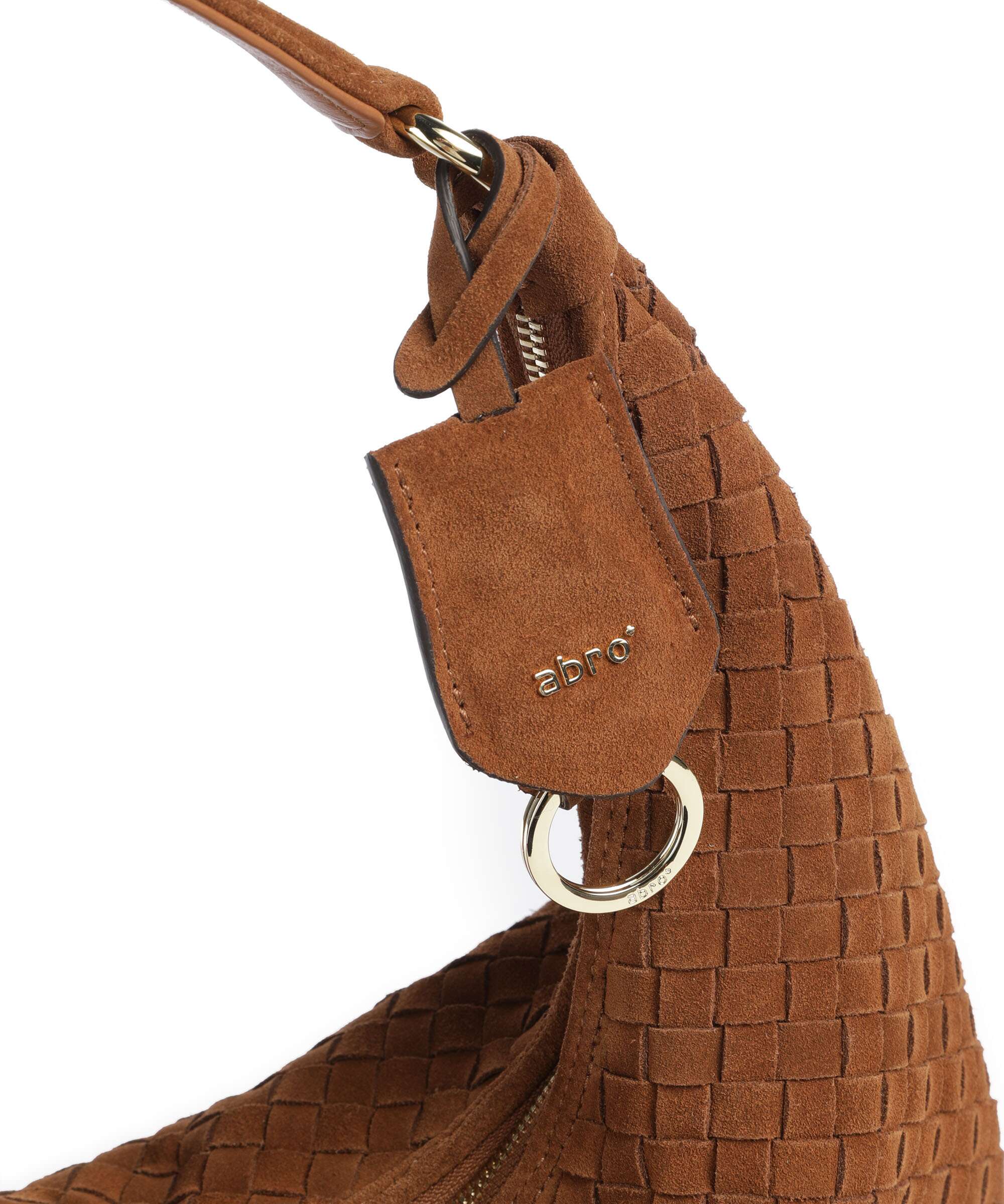 Abro Suede Nana Small Hobo bag cuoio - Image 4