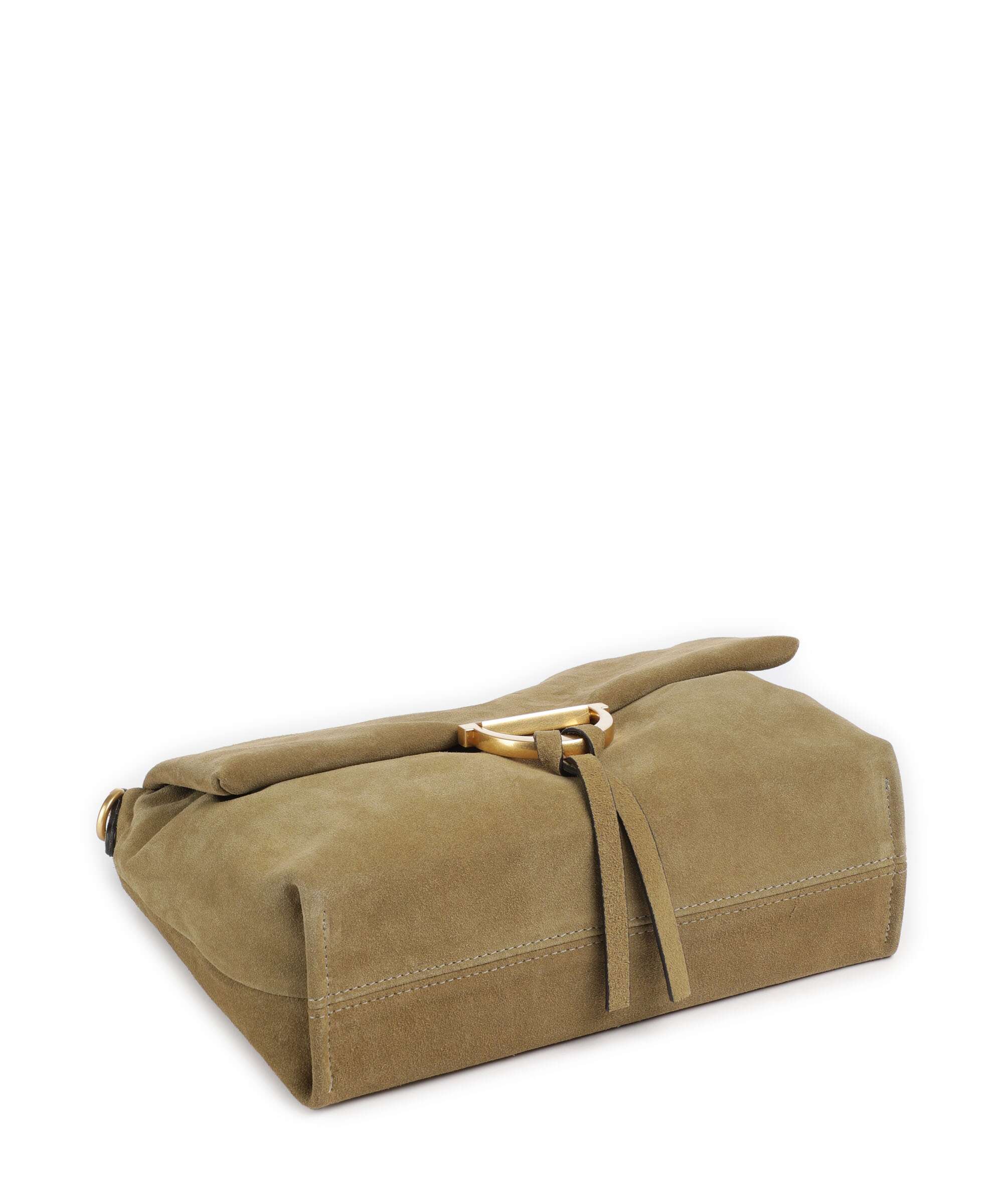 Abro Suede Temi Medium Shoulder bag mud - Image 5
