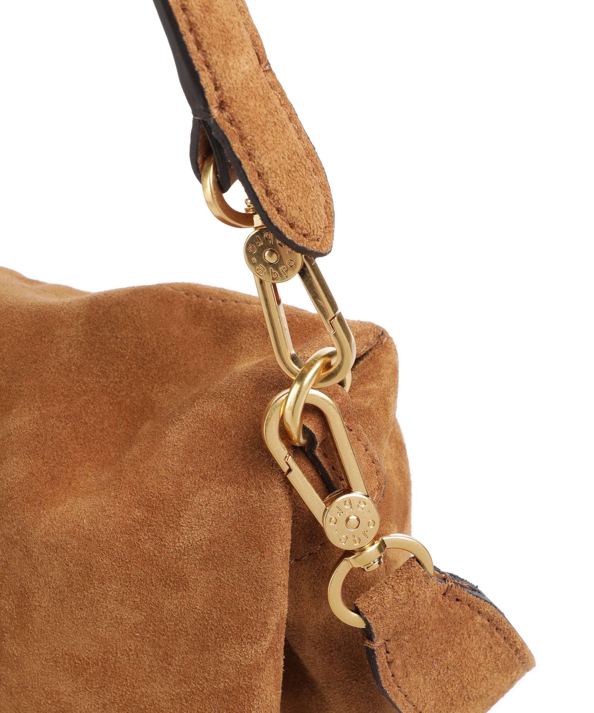 Abro Suede Temi Medium Shoulder bag cuoio - Image 5