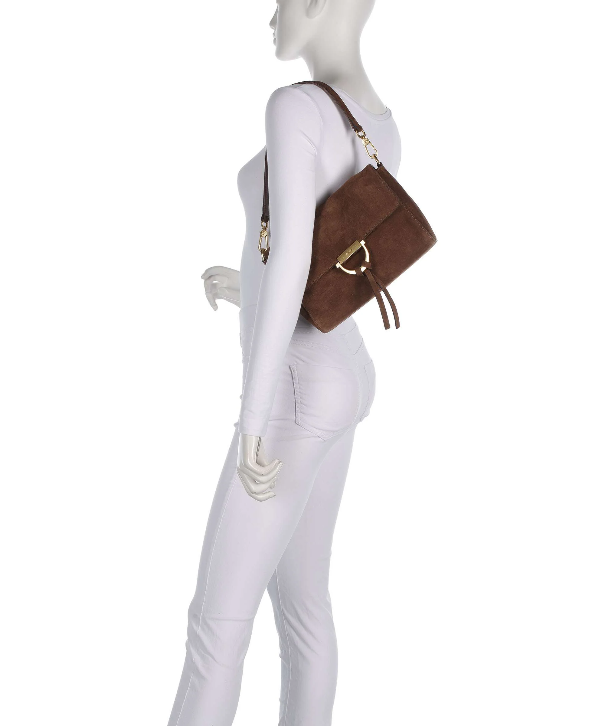 Abro Suede Temi Shoulder bag wood - Image 3