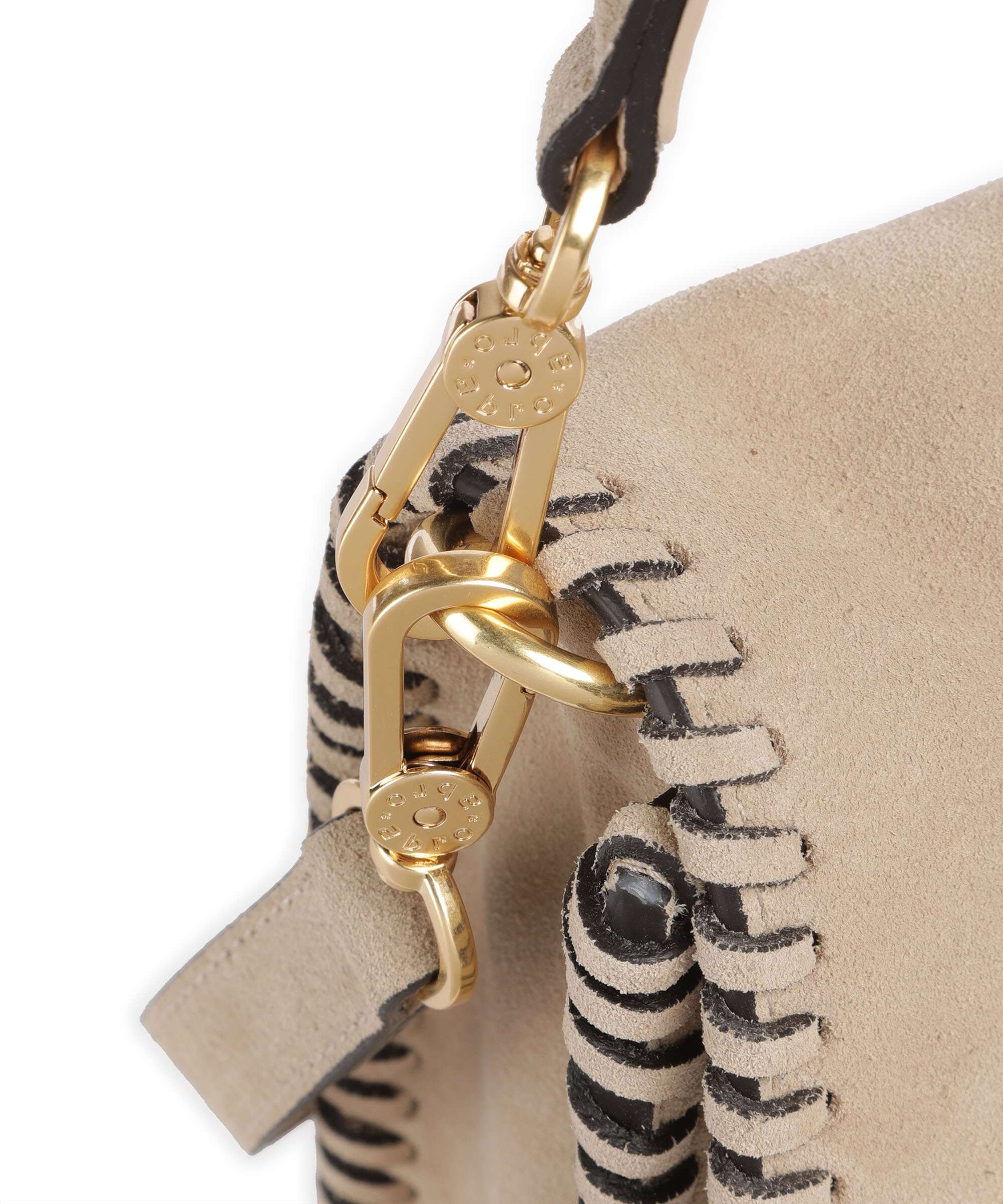 Abro Suede Temi Stitch Shoulder bag natural - Image 5