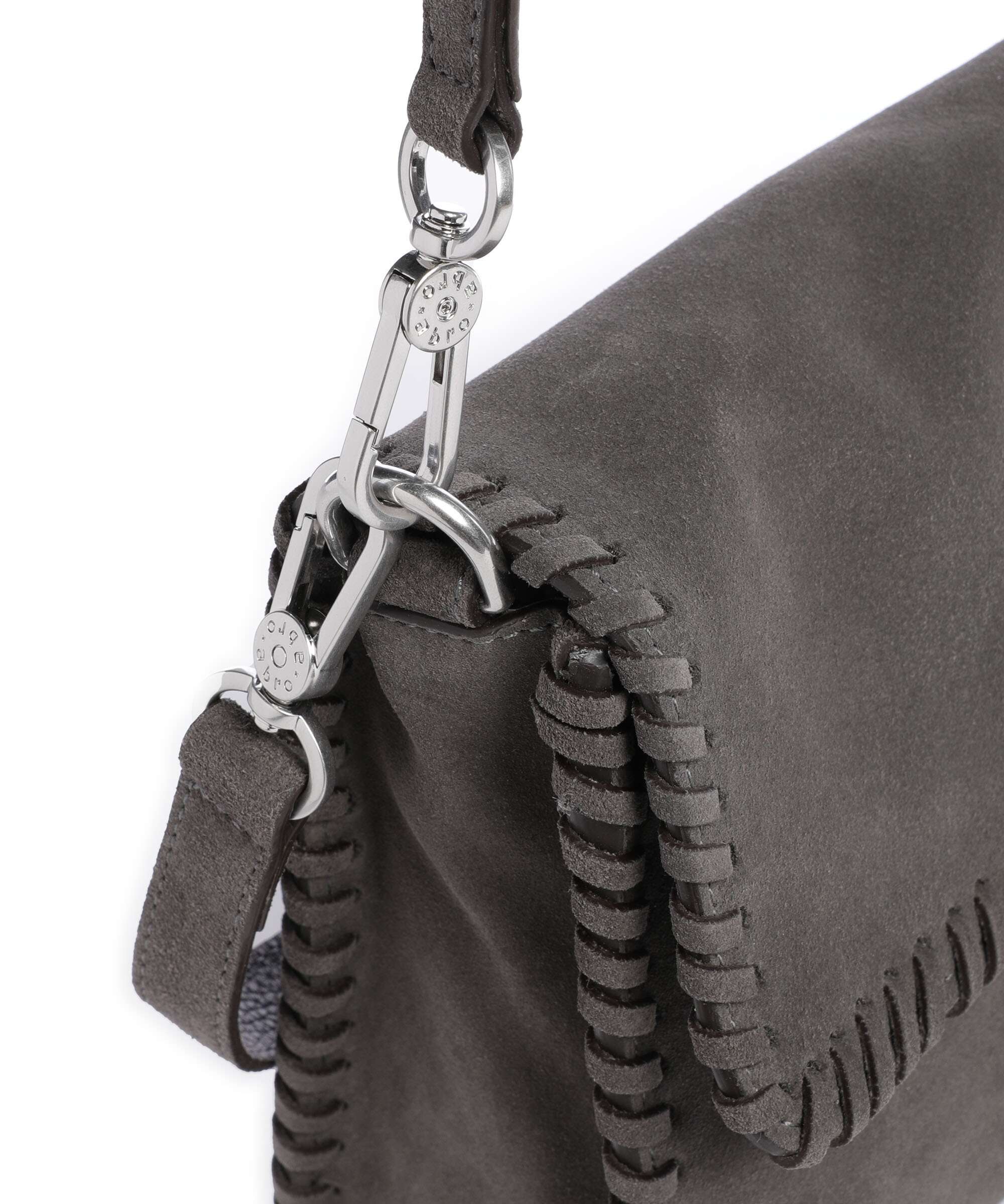 Abro Suede Temi Stitch Shoulder bag grey - Image 4