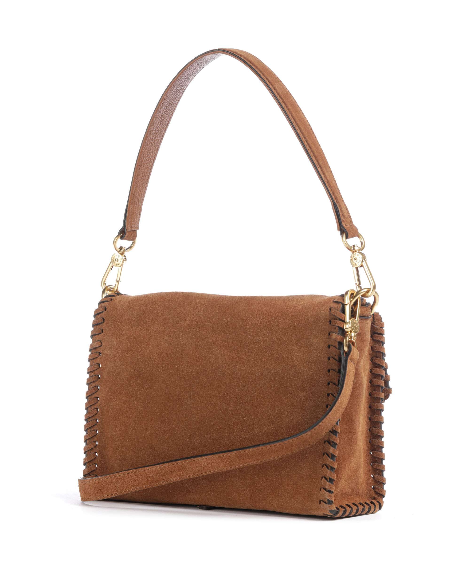 Abro Suede Temi Stitch Shoulder bag cuoio - Image 2